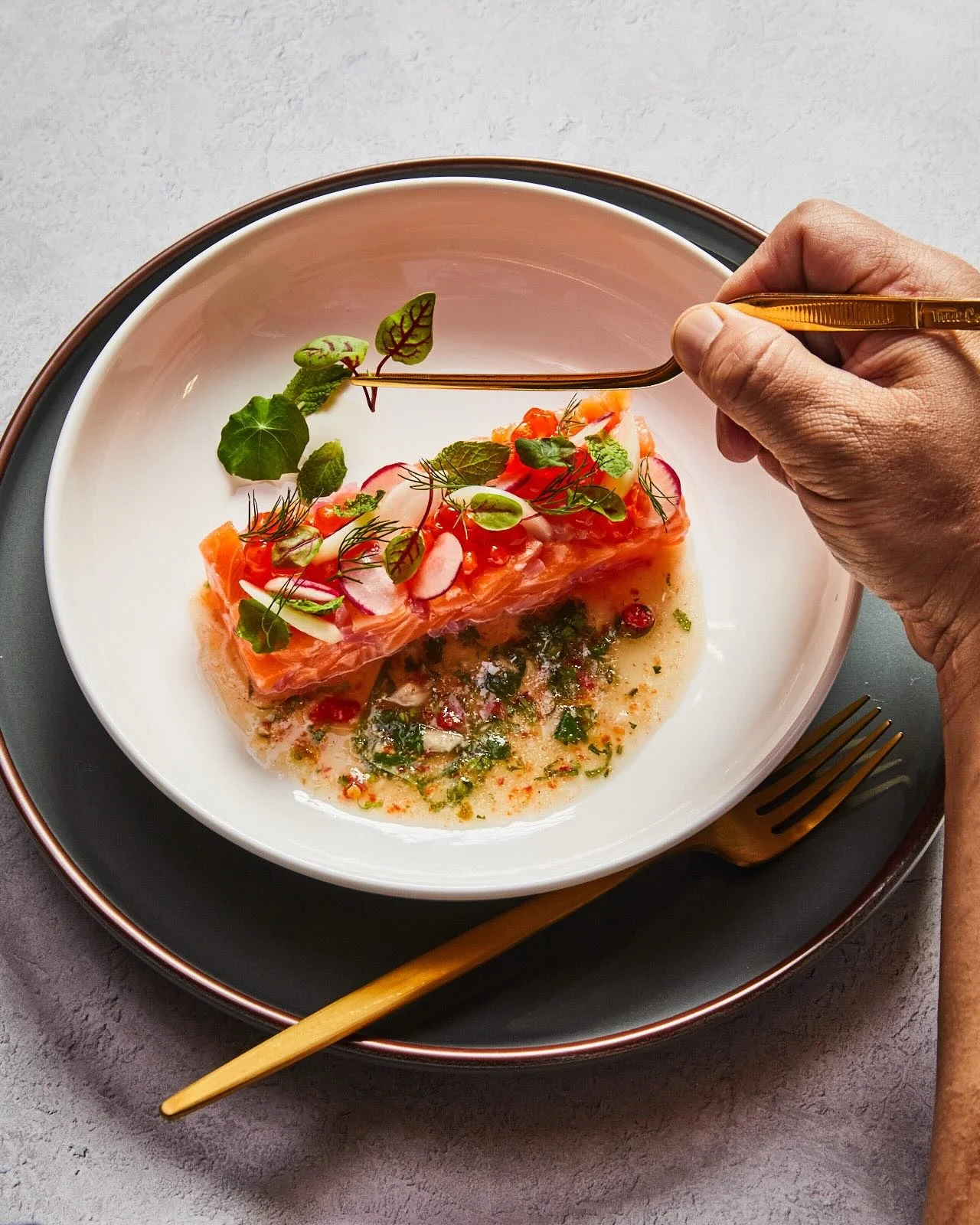 A Hint of Myint 
&ldquo;How to Impress a Dinner Party Without Actually Cooking&rdquo; is on my Substack.  Subscribe link in bio. 

(Also, paid subscriptions offer exclusive recipes and products&hellip;AND Coffee Talk-coming soon!) 

Photo from my coo