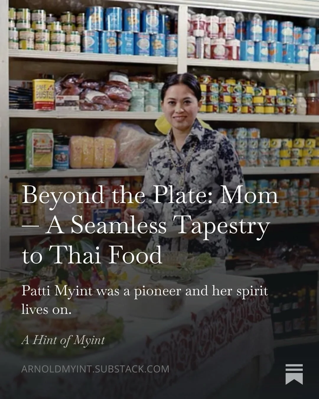 It&rsquo;s more than a cookbook... 
Though Family Thai is categorized as a cookbook, in so many, ways it&rsquo;s more. It&rsquo;s a memoire and dedication, a celebration and biography; an homage to the iconic matriarch of Belmont Blvd. in Nashville, 