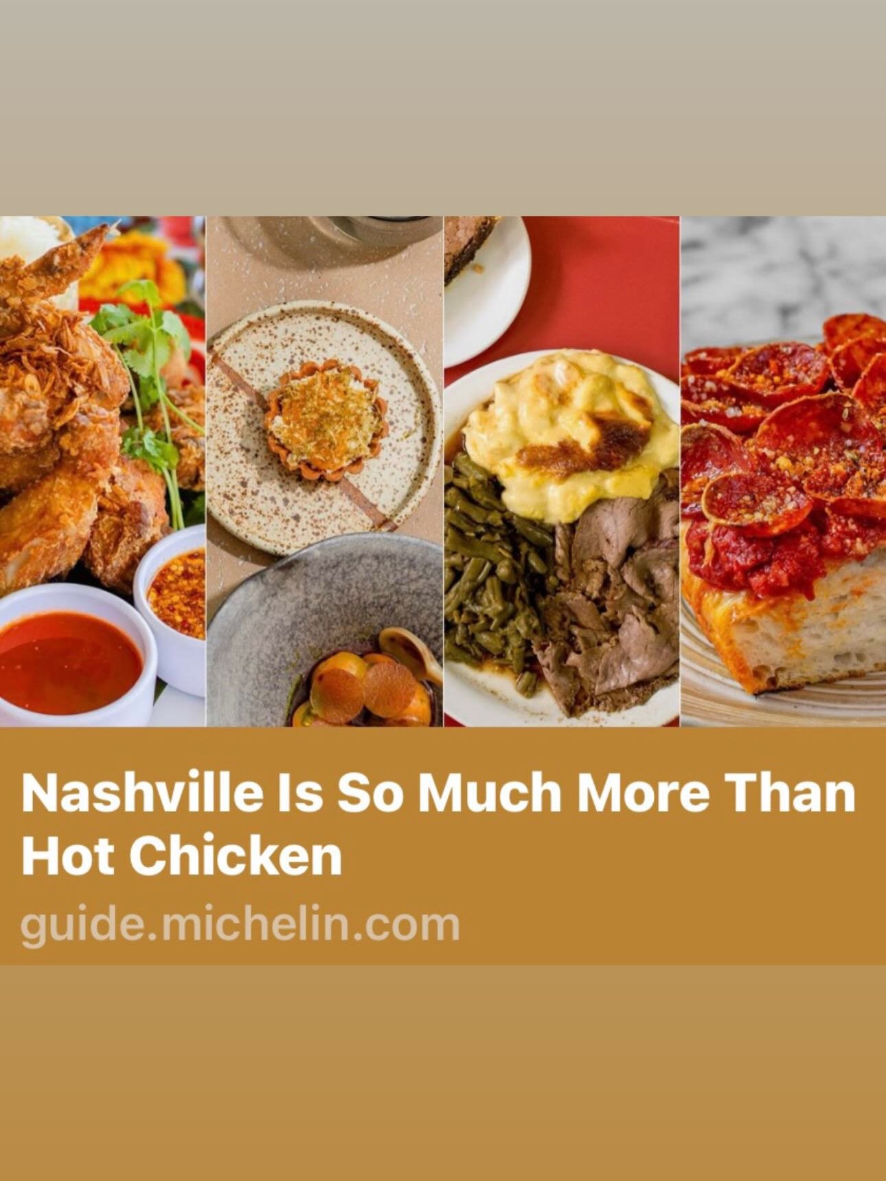 From MICHELIN Guide&hellip;
&ldquo;Nashville has long been a destination for great music and Southern cuisine and within recent years, the food scene has become equally cutting edge. With a variety of deeply rooted communities and a growing interest 