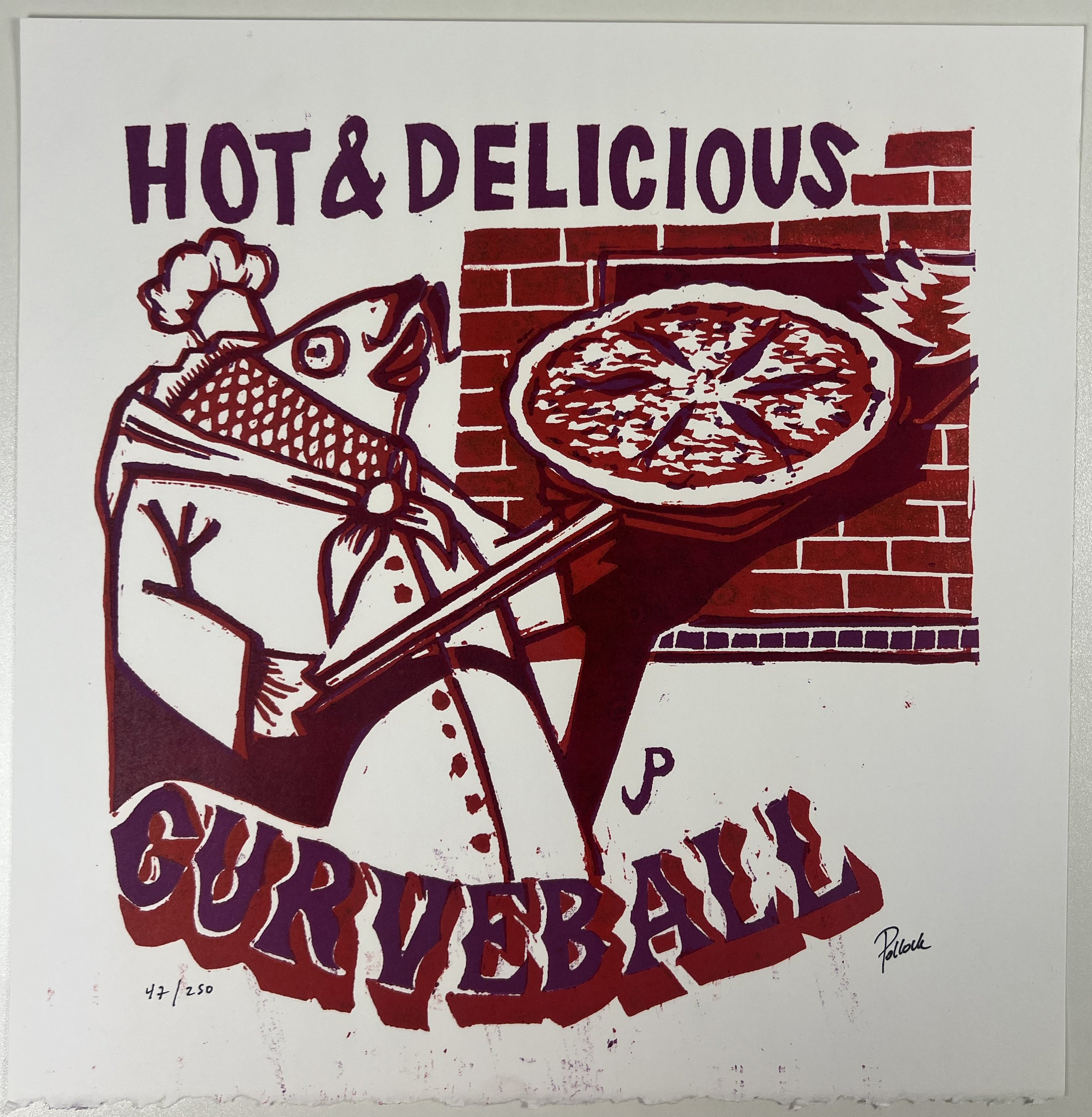 Phish Poster - Curveball Hot & Delicious - Watkins Glen - August 17-19, 2018