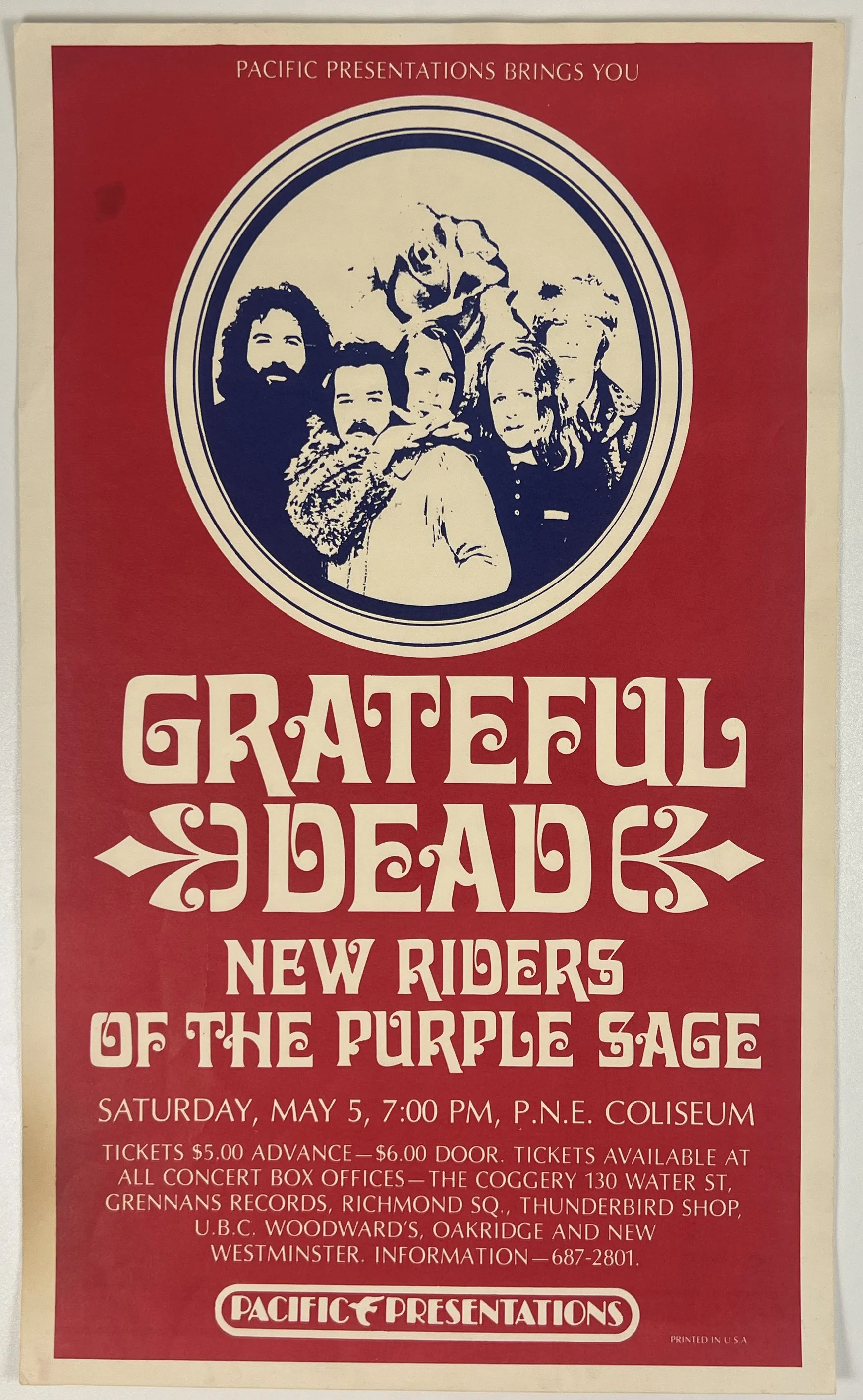 Grateful Dead Poster - Seattle - May 5, 1971