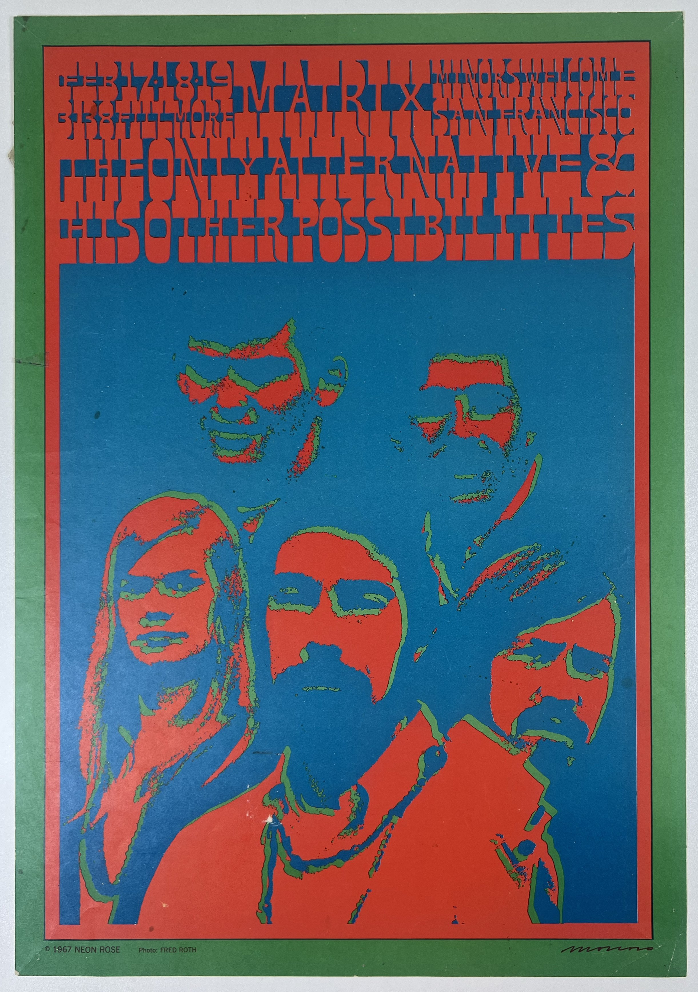 NR-07-3 Only Alternatives Poster - San Francisco - Feb 17, 1967