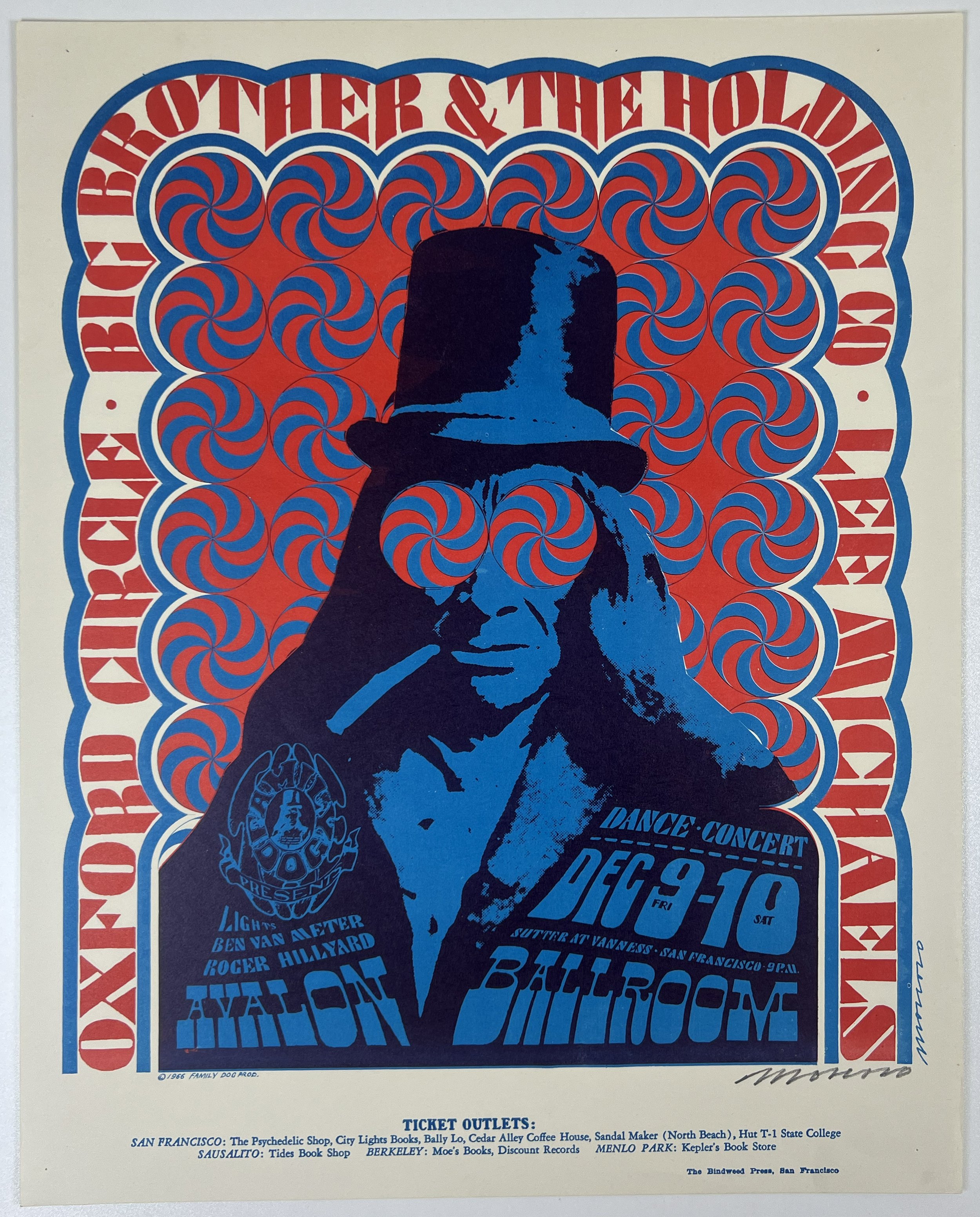 FD-038 Big Brother and the Holding Company Poster - San Francisco - Dec 9, 1966