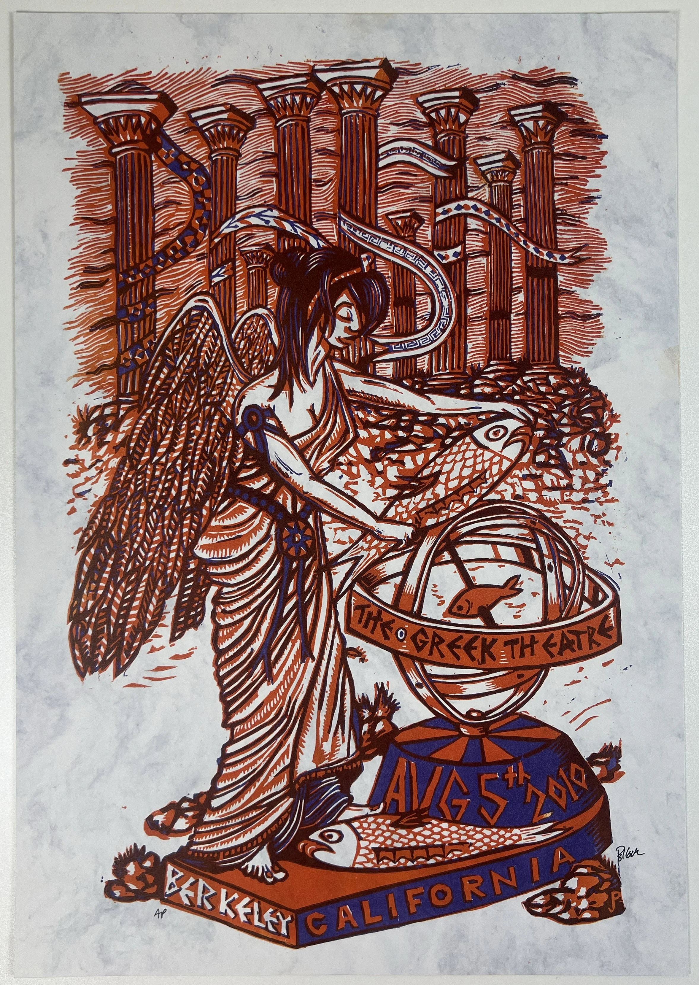 Phish Poster - Berkeley - Aug 5. 2010