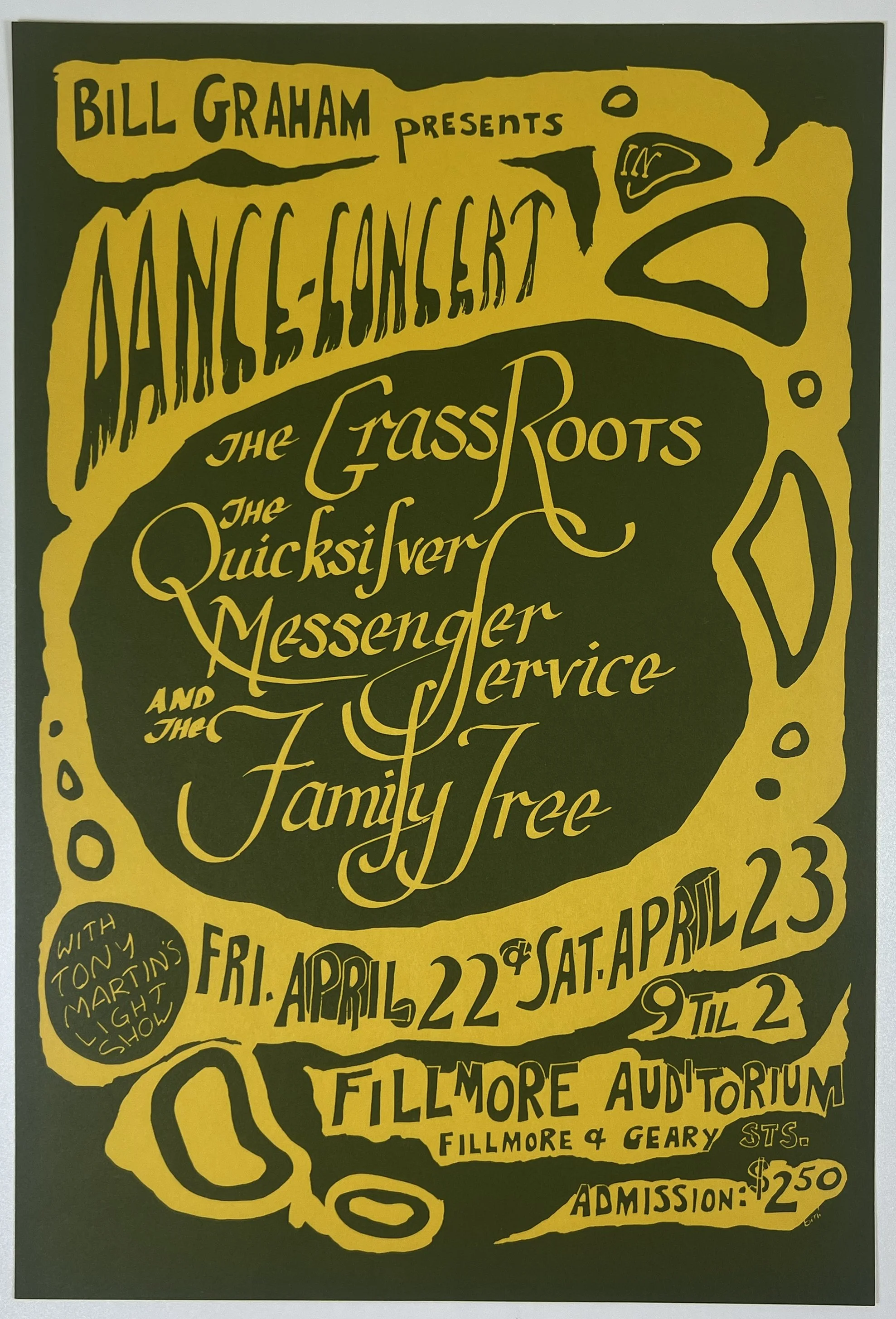 BG-00-2 The Grass Roots Poster - San Francisco - Apr 22, 1966