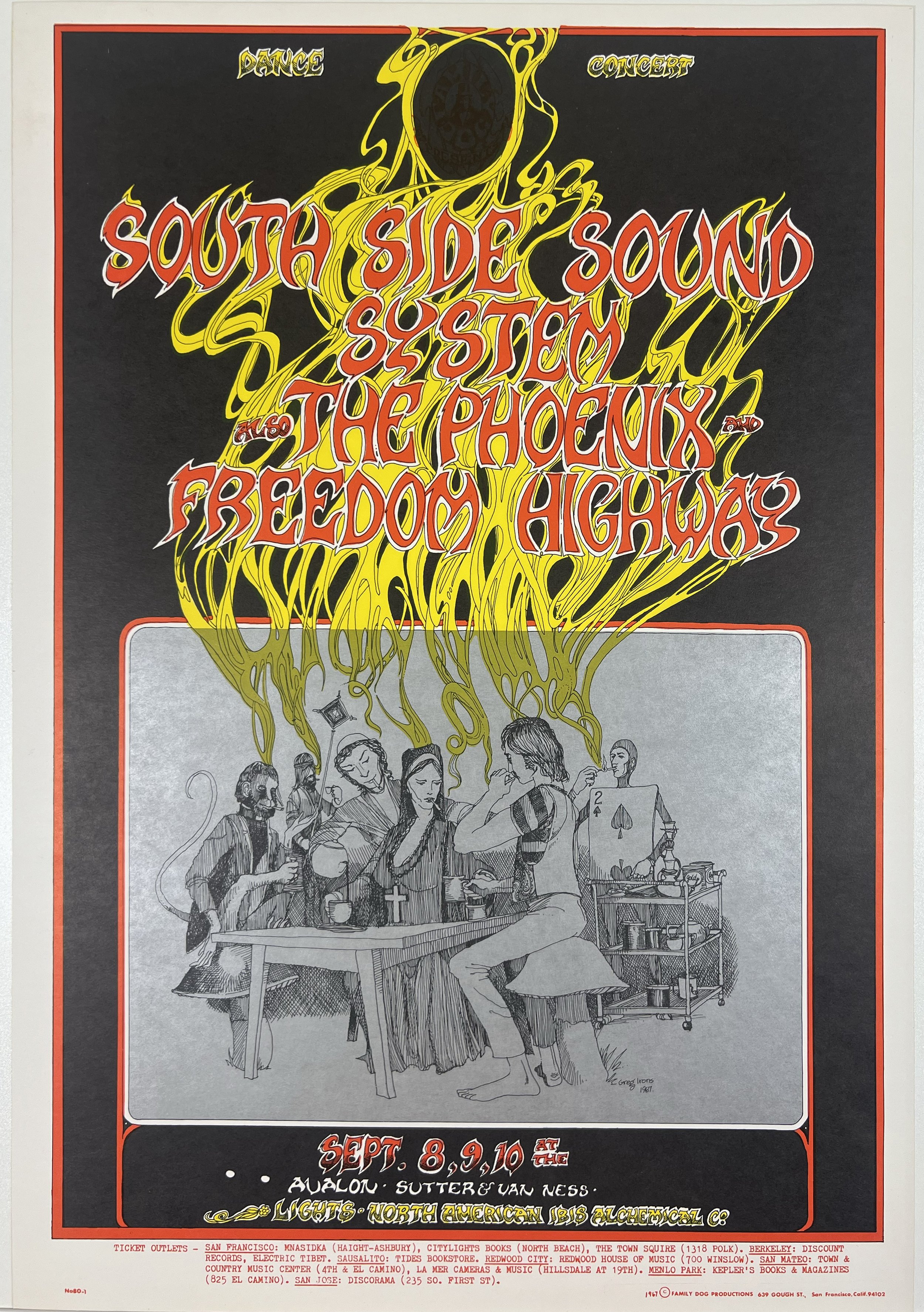 FD-080 The Southside Sound System Poster - San Francisco - Sep 8, 1967