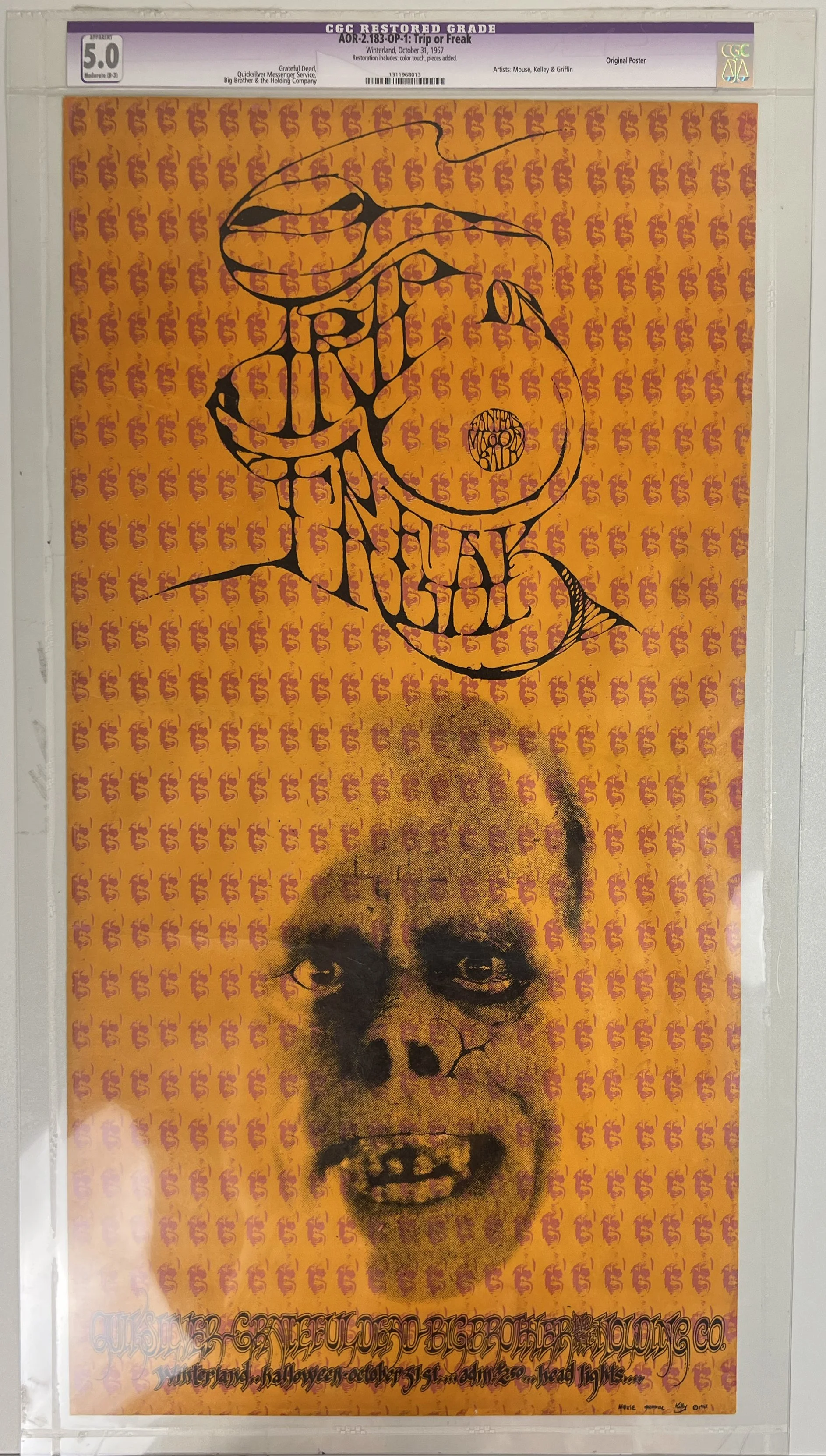 AoR 2.183 Trip or Freak Poster - San Francisco - October 31, 1967
