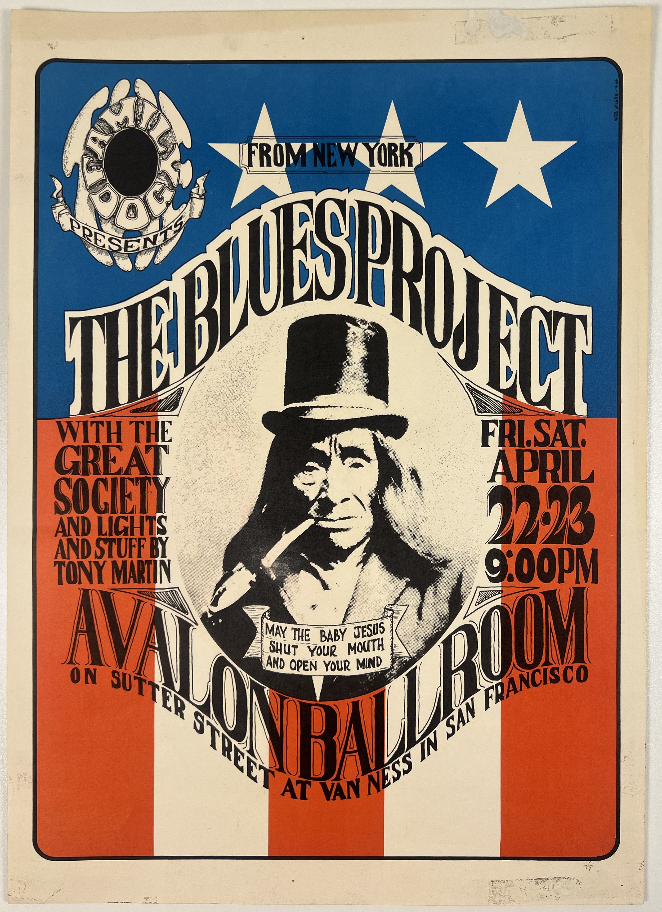 FD-005 The Blues Project Poster - San Francisco - Apr 22, 1966