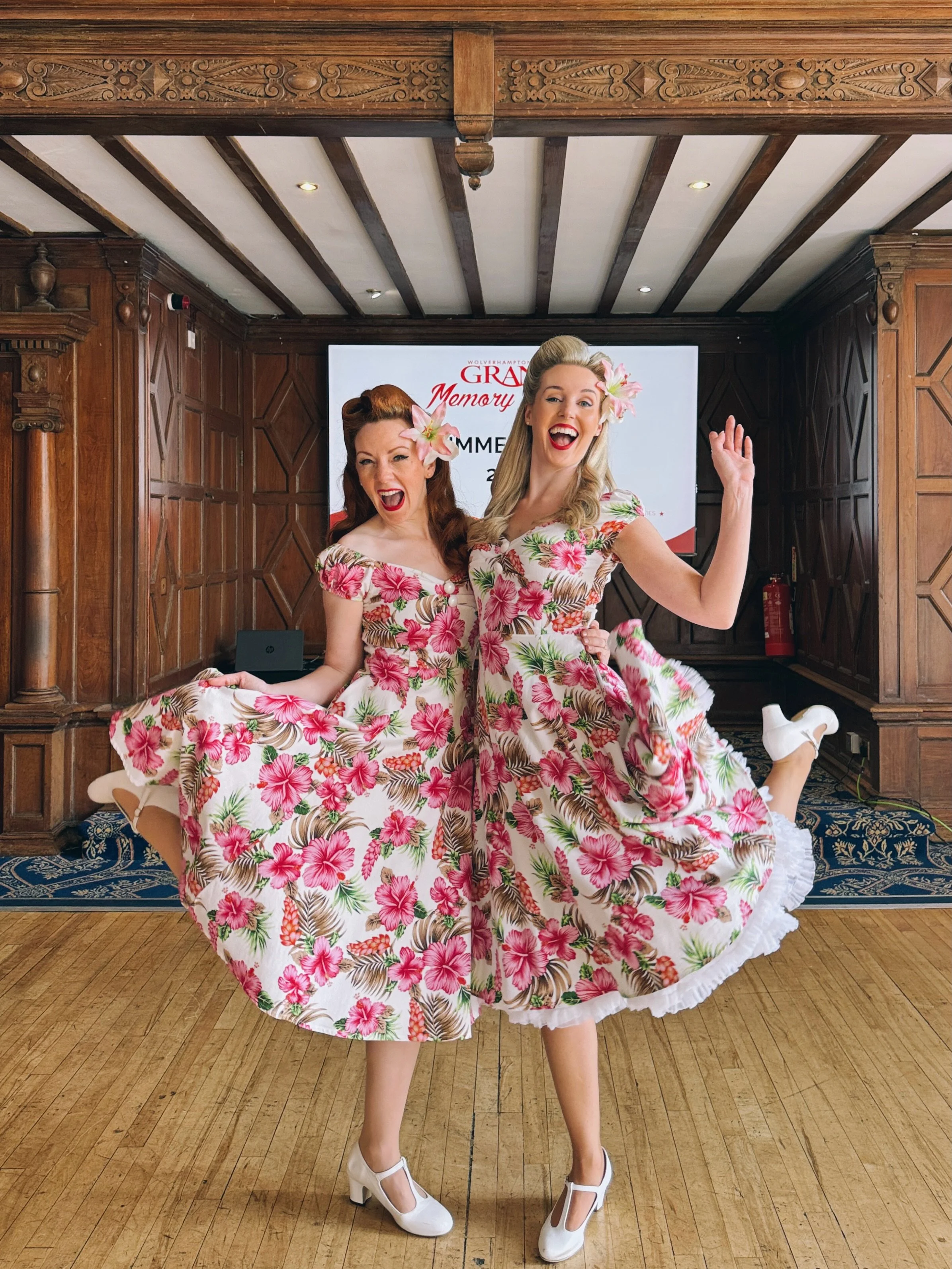 We&rsquo;ve been making the most of our summer dresses this week, and feeling pretty (mostly) in pink! 🌸

 🫖 @wolvesgrand Memory Cafe summer party 
- @mounthoteltettenhall 

🎀 Gareth &amp; Jay&rsquo;s wedding 
- @orchardleigh_estate_weddings