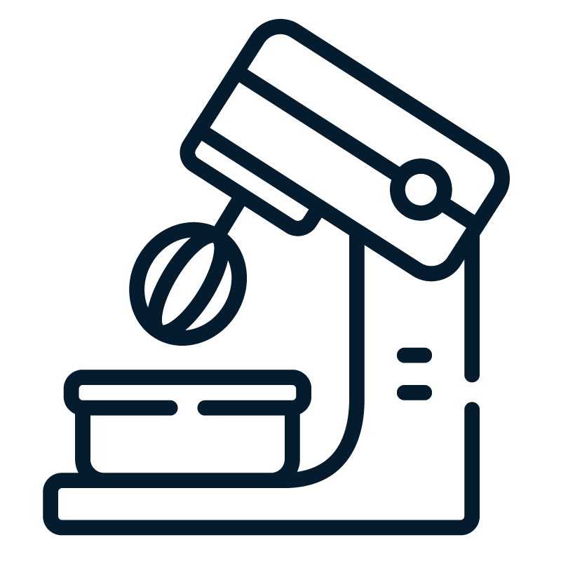 Illustration eines Küchenmaschine.