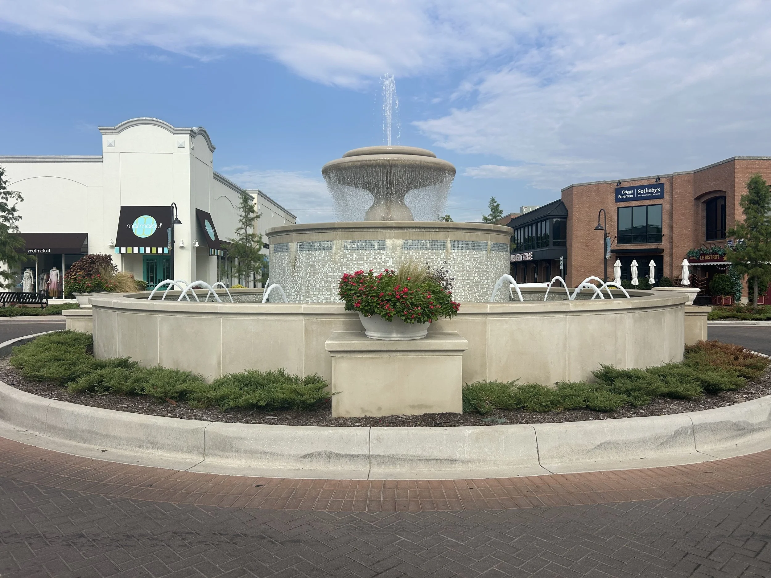 Cast stone renewed the limestone fountain at the heart of Snider Plaza, built in 1927 near SMU. A 2026 Cast Stone Excellence Awards entry.