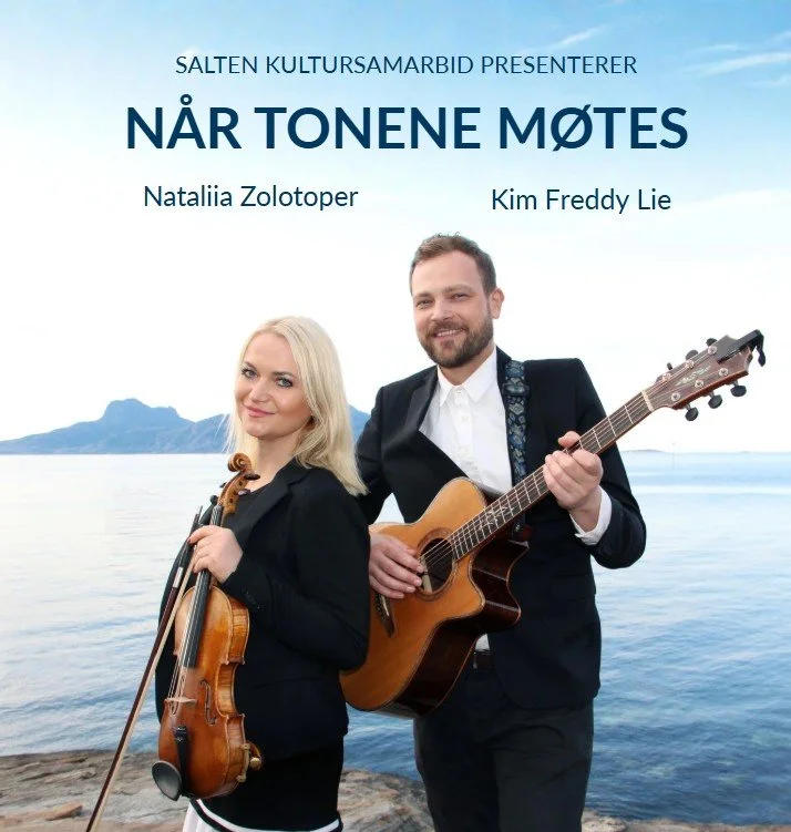 Programplakat til arrangementet "Når tonene møtes"