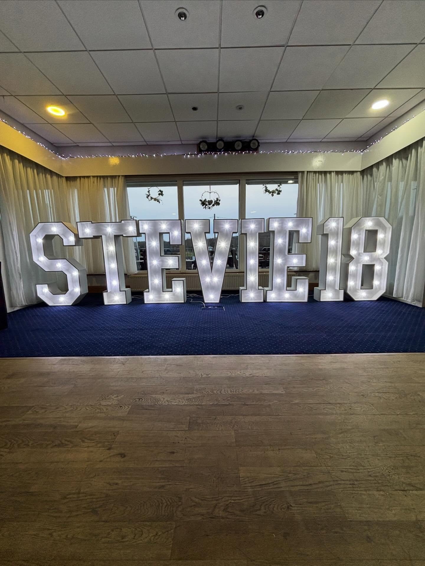 Fabulous set up for Stevie&rsquo;s 18th ❤️