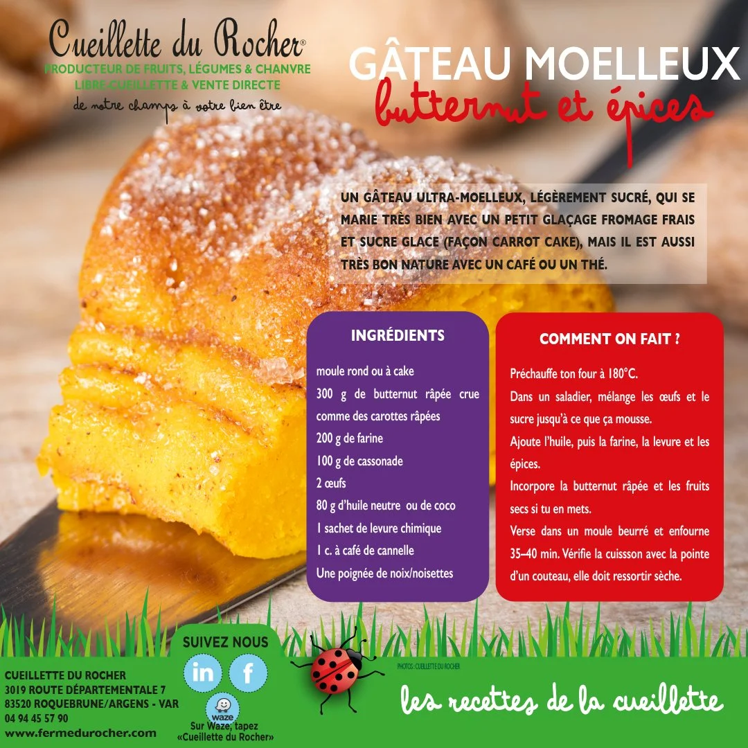 CAKE MOELLEUX BUTTERNUT & EPICES