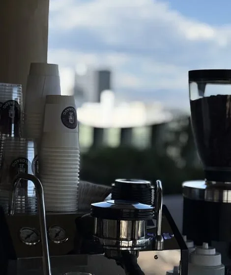 coffee catering setup at denver event