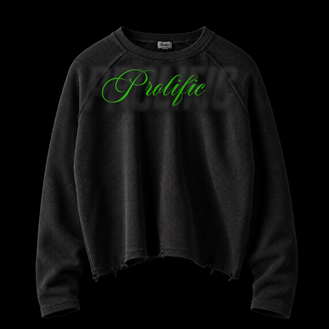 WAFFLE KNIT LONG SLEEVE