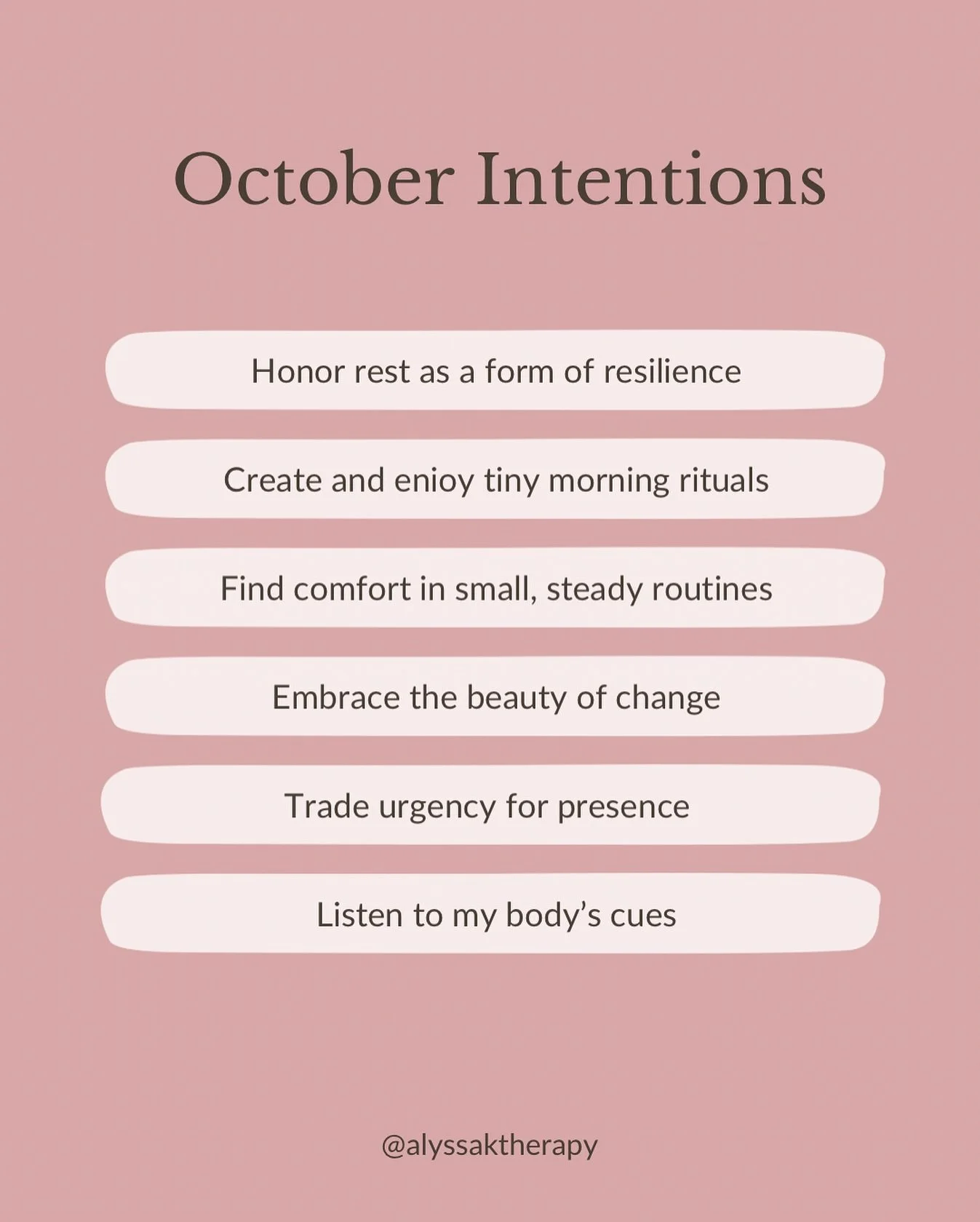 Summer was SO fun I got a lot of trips and adventure and joy.⁣
⁣
For me, October is about slowing down and recharging. Listening to my body, doing less, and staying put.⁣
⁣
What is your intention this month?? #october #fallintentions