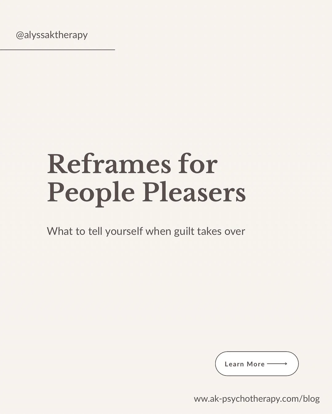 If you&rsquo;re a recovering people pleaser or currently struggling with it - ⁣
⁣
Old beliefs and patterns are going to come your way! What you do with it is important.⁣
⁣
Here are some old thoughts and then a way to replace it with a healthy reframe