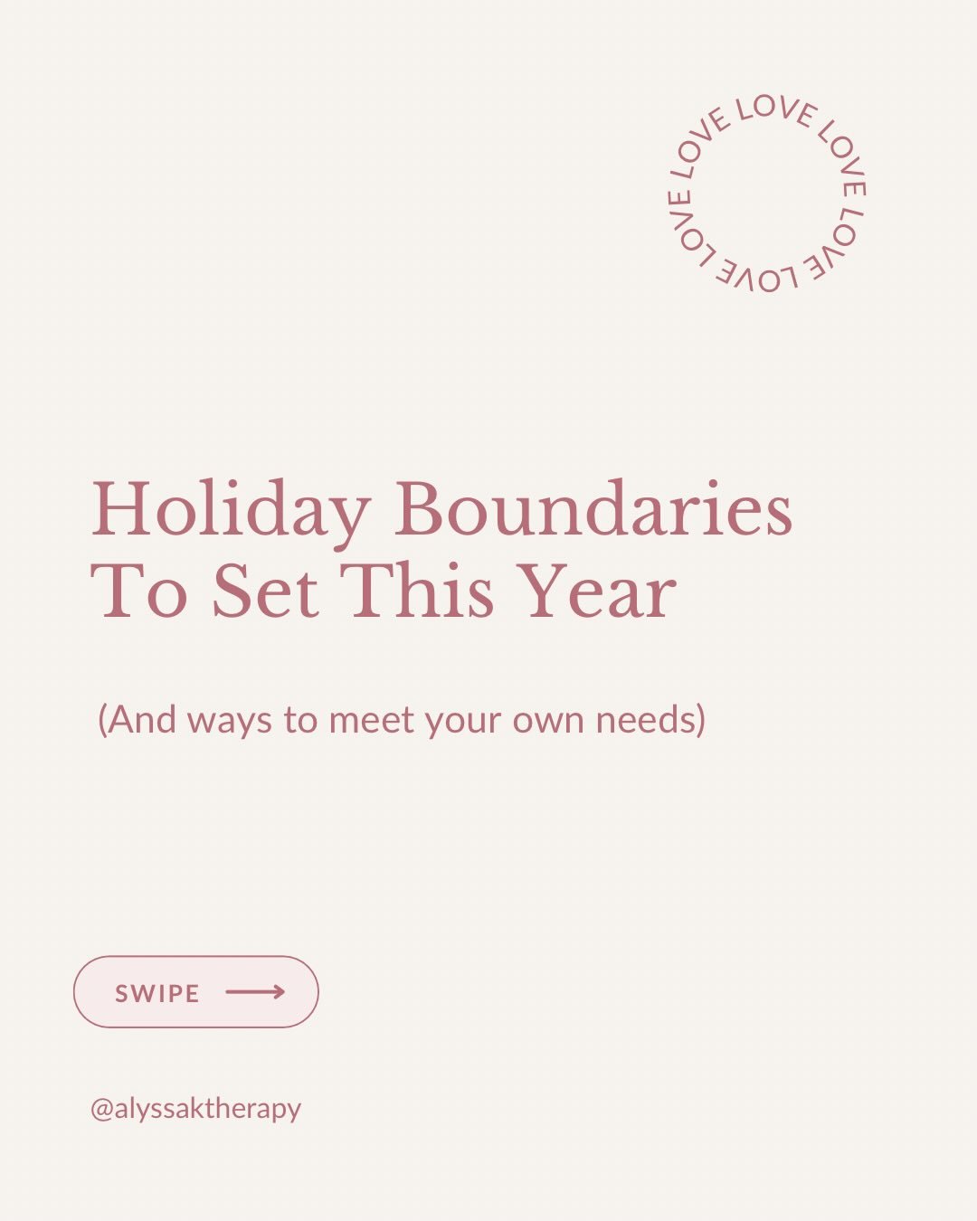Holiday reminders, scripts for boundaries, and ways to meet your needs too during this time! Happy holidays everyone ✨ #holidayboundaries #boundaries #therapistsofig