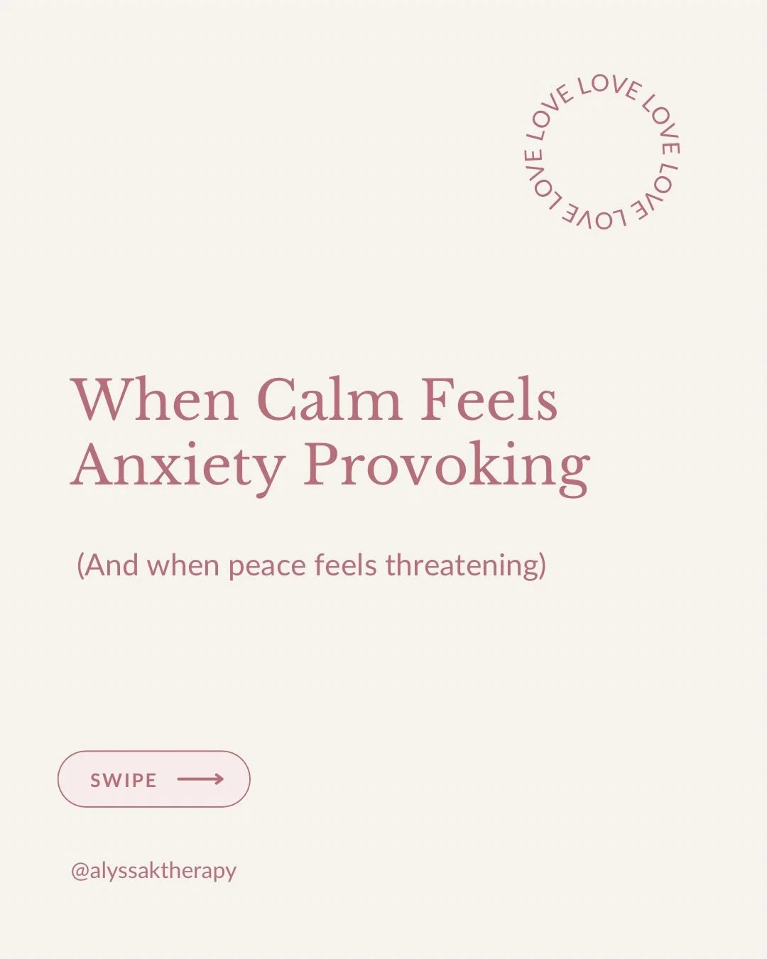 If you have been told to sit with stillness, rest more, and enjoy the peace - but you feel deeply anxious, restless or uncomfortable with it, this post and blog is for you!!⁣
⁣
Swipe for reasons why calm can ironically create more anxiety and peace f