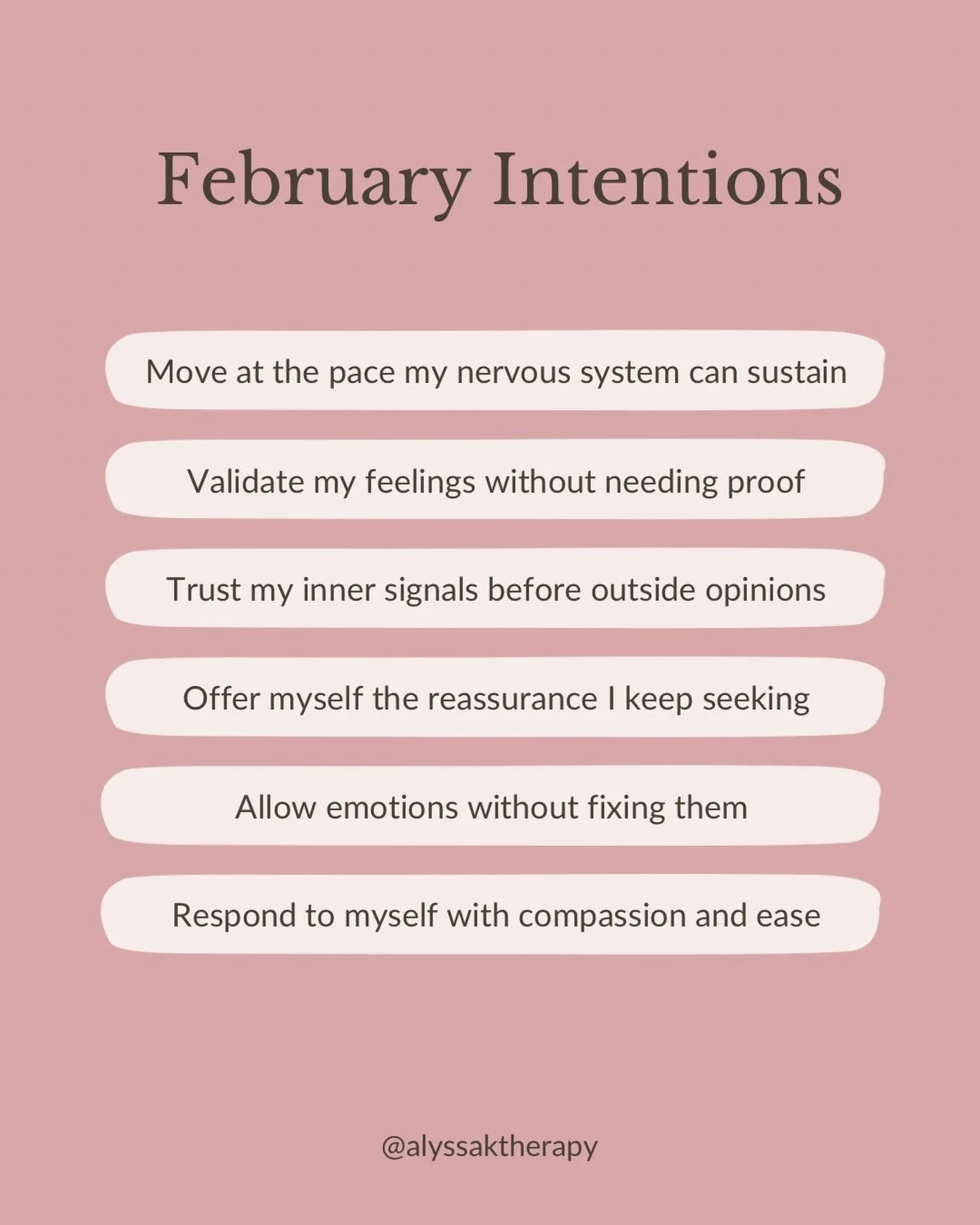 February - we&rsquo;re tuning inward. ⁣
⁣
Your relationship with yourself sets the tone for every other connection - how safe you feel in your body, how you make decisions, how you rest, how you trust yourself, how you show up with others.⁣
⁣
So this