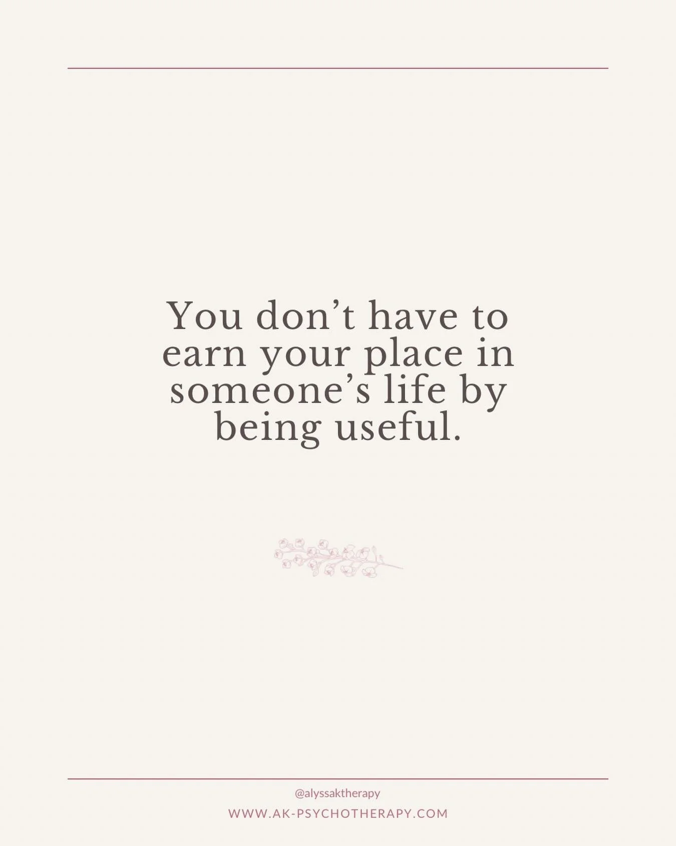 If you grew up in an environment where love felt conditional - where you had to perform, achieve, or take care of others to feel wanted - your nervous system learned a very specific lesson:⁣
⁣
Your value is in what you do. Not who you are.⁣
⁣
So you 