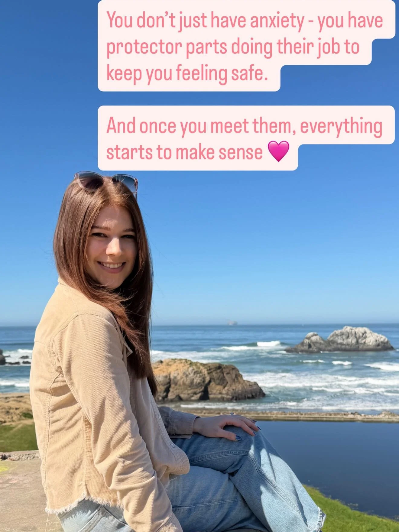 You don&rsquo;t just have anxiety! You have parts that learned to protect you - and they&rsquo;ve been working overtime ever since!⁣
⁣
-The overthinker⁣
-The perfectionist⁣
-The one who over-explains every &ldquo;no&rdquo;⁣
-The one who apologizes fo