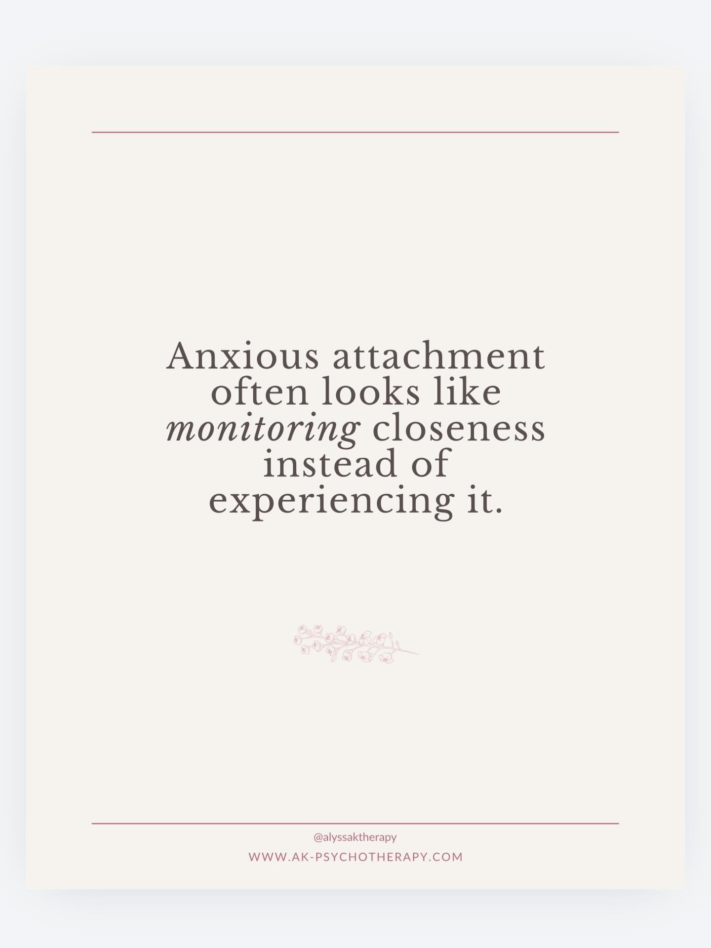 If you&rsquo;ve ever caught yourself analyzing a text or thinking the entire hang out why they seem a little &ldquo;off&rdquo; instead of just enjoying the conversation - this is for you.⁣
⁣
Anxious and hypervigilant attachment doesn&rsquo;t always l