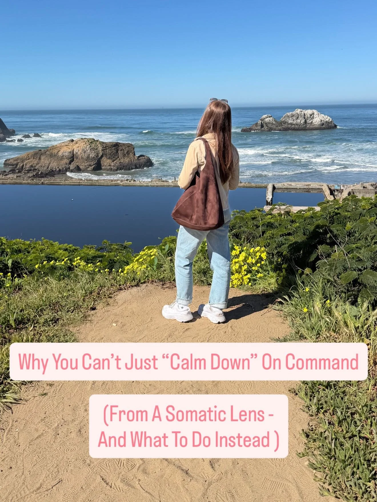 &ldquo;Just calm down&rdquo; or &ldquo;did you breathe?&rdquo; are some of the least helpful things you can say to an activated anxious hypervigilant  nervous system tbh - here&rsquo;s what&rsquo;s actually happening instead.⁣
⁣
Your brain doesn&rsqu