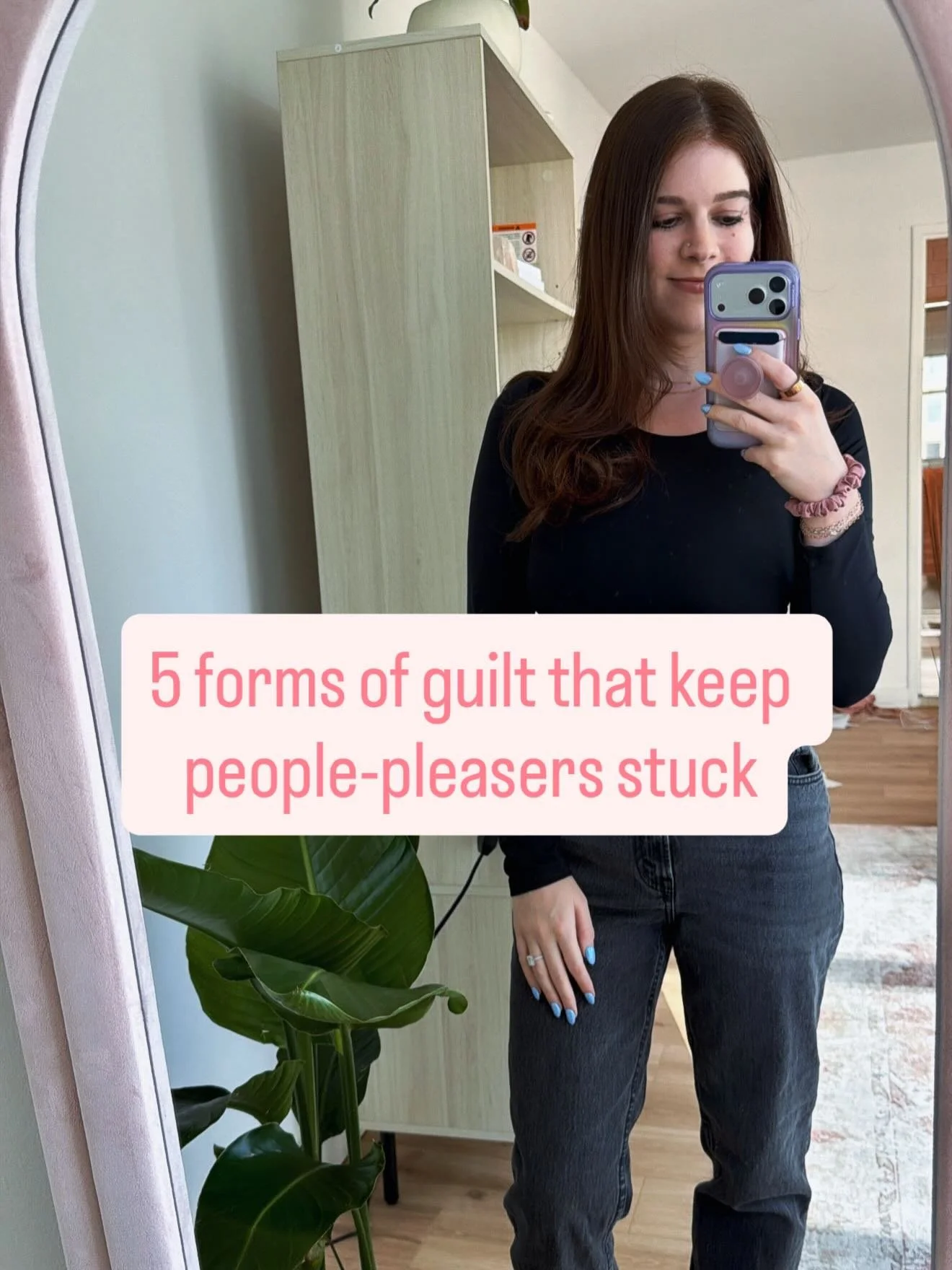 People-pleasing guilt doesn&rsquo;t just sound like⁣
&ldquo;I feel guilty.&rdquo;⁣
⁣
Sometimes it sounds like:⁣
&ldquo;What if they&rsquo;re mad at me?&rdquo;⁣
 &ldquo;I should&rsquo;ve just said yes.&rdquo;⁣
 &ldquo;Now I need to fix this.&rdquo;⁣
 