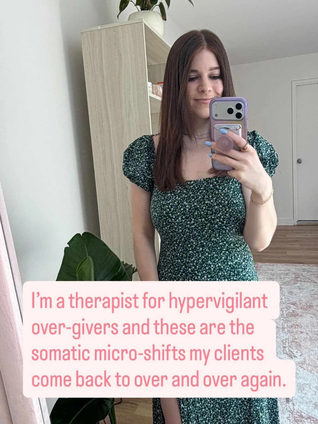 These aren&rsquo;t tools I just recommend -  they&rsquo;re ones I use in session, in my support groups with women, and honestly on myself before a hard conversation or when my own nervous system is running the show.⁣
⁣
The extended exhale before I re