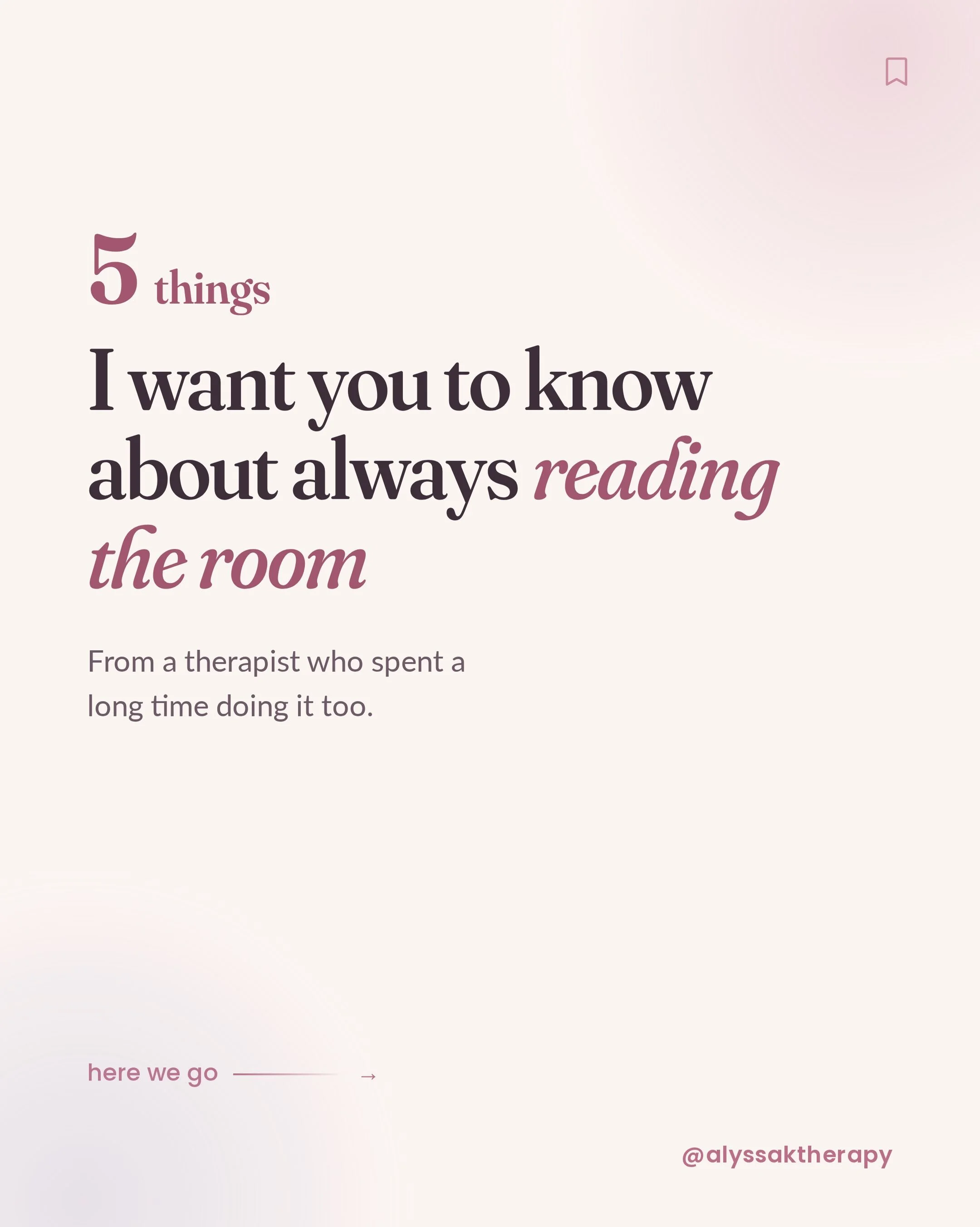 You can walk into a room and know within seconds who&rsquo;s off, who&rsquo;s had a bad day, who needs something before they&rsquo;ve said a word.

For a long time I thought that was just me being observant. What I&rsquo;ve come to understand - in my