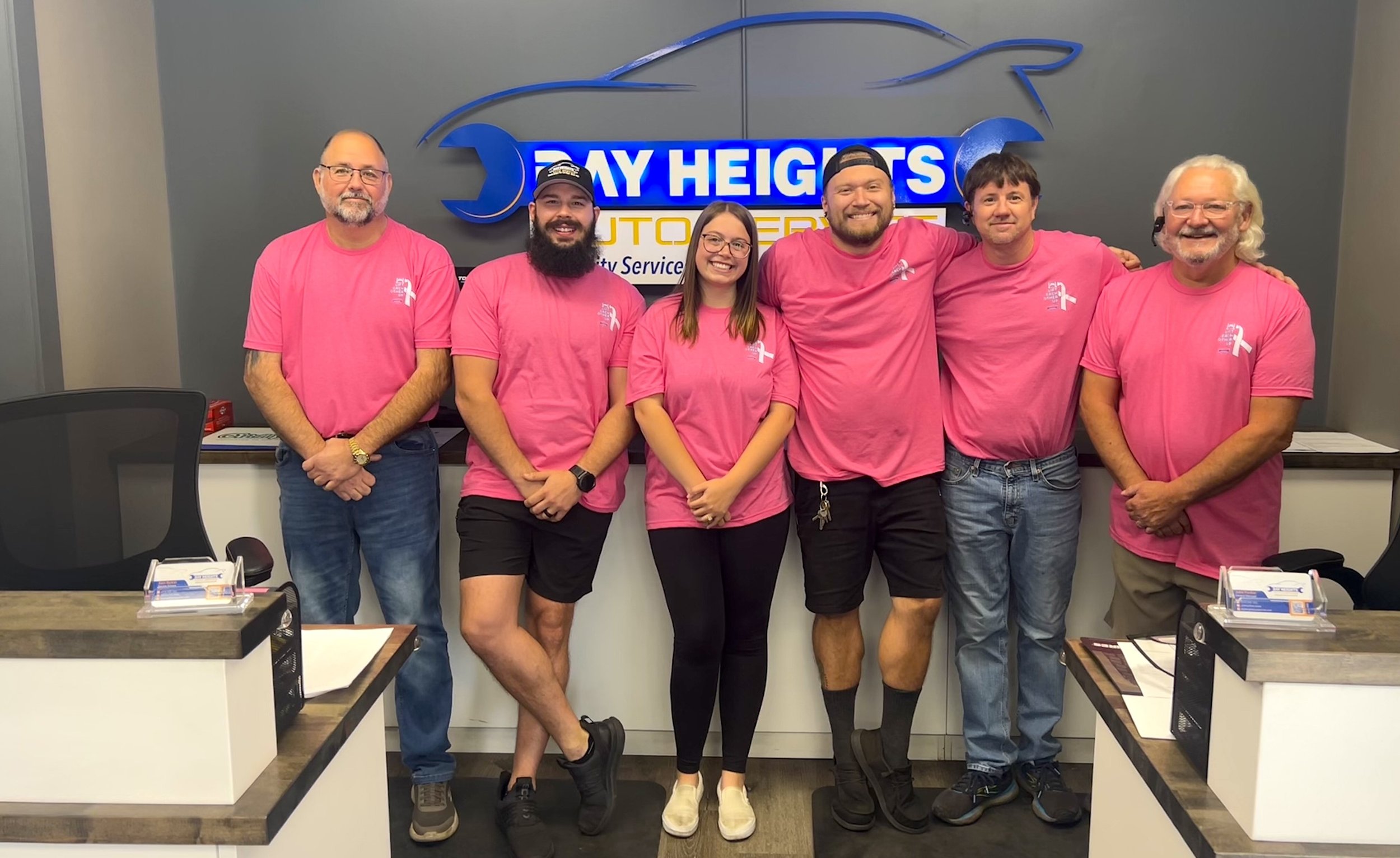 Lift Each Other Up: Day Heights Auto Service Breast Cancer Awareness Promotion
