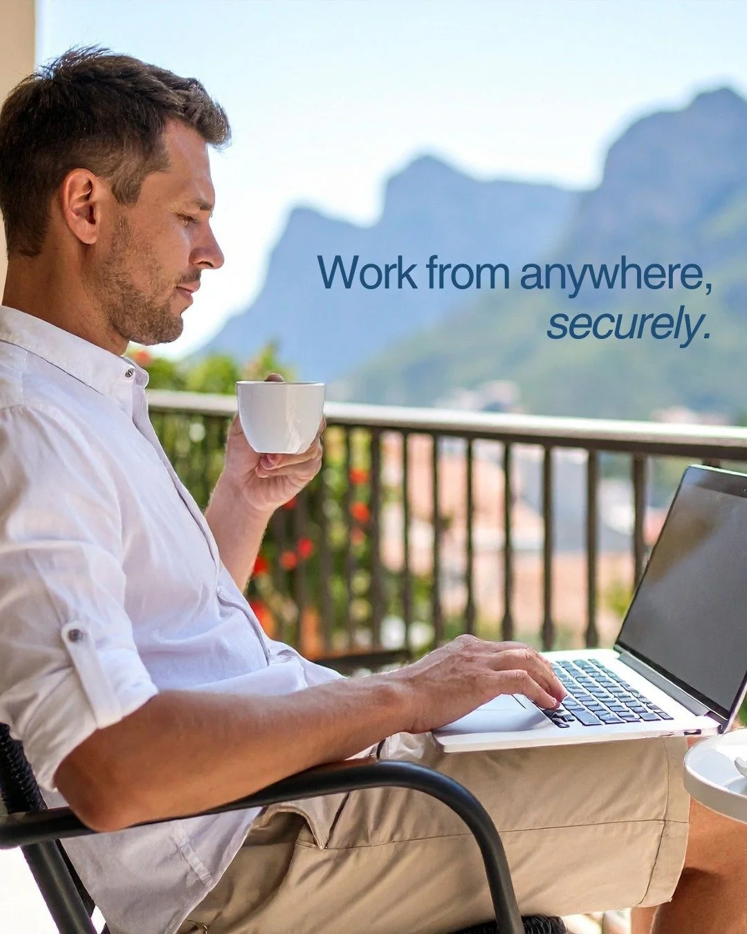 Modern businesses move fast and work everywhere. The right IT setup keeps your team secure, connected, and productive wherever they are. ✈️