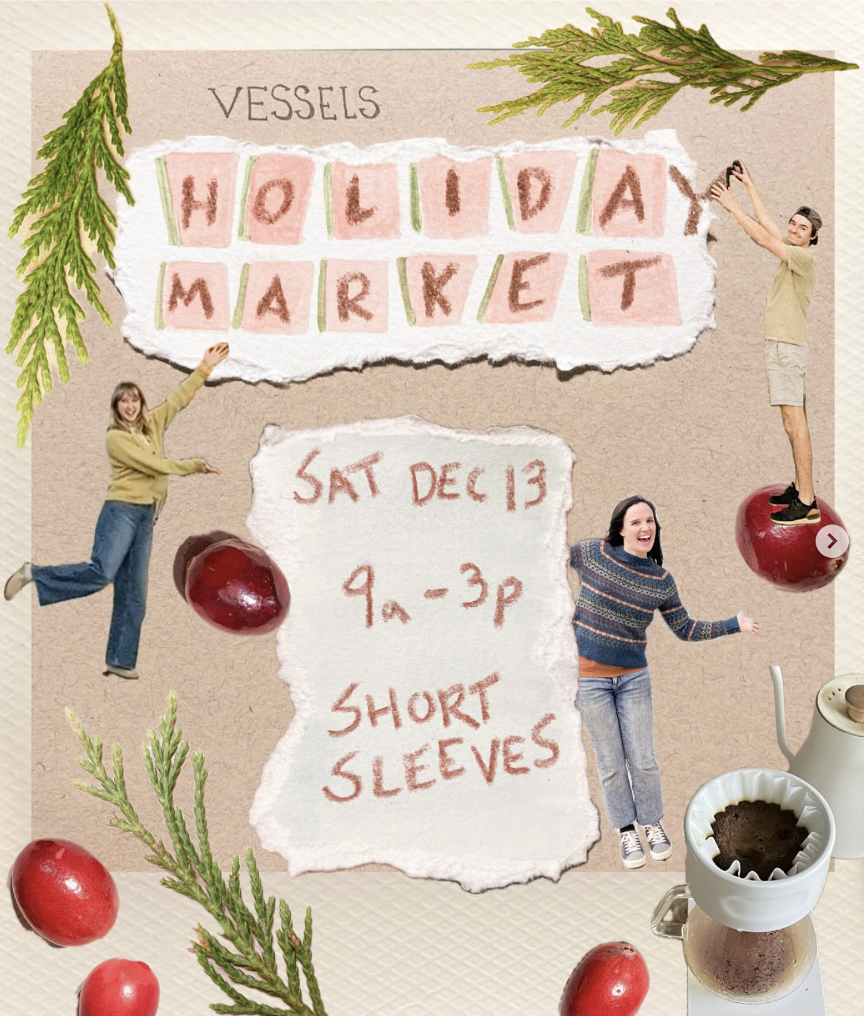 Short Sleeves Holiday Market