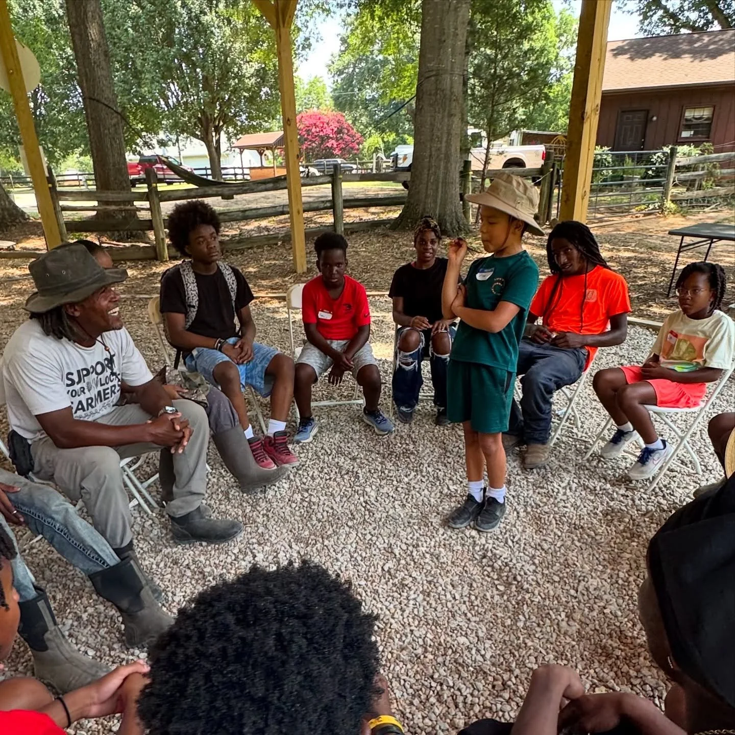 Max attended our Deep Roots CpS  Farm Summer Camp in July, and we still smile thinking about his curiosity and passion for farming! 🌱✨ He soaked up every bit of knowledge and brought so much energy to the farm. Seeing him share his love for reading 