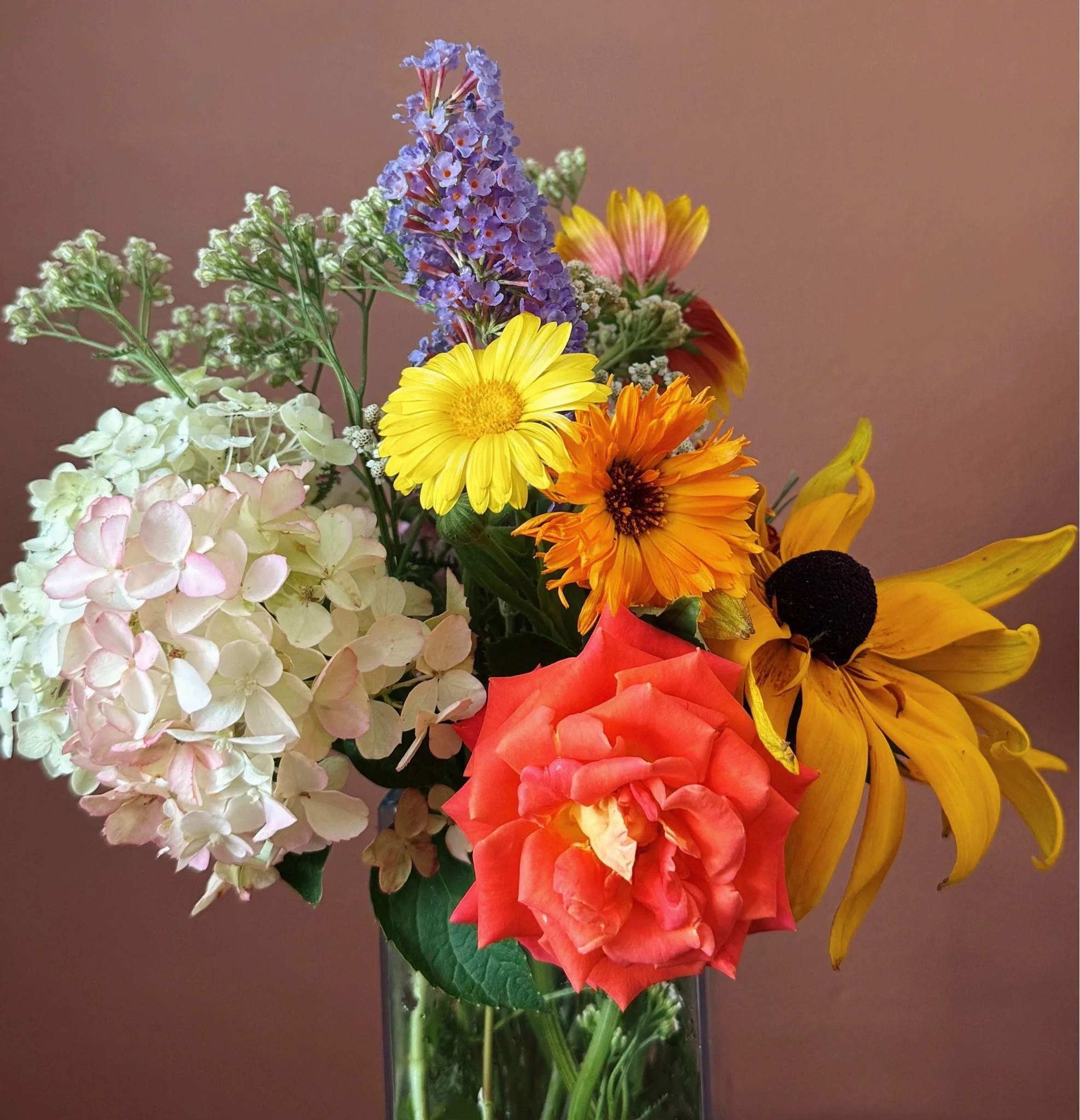 birthday bouquet from the garden