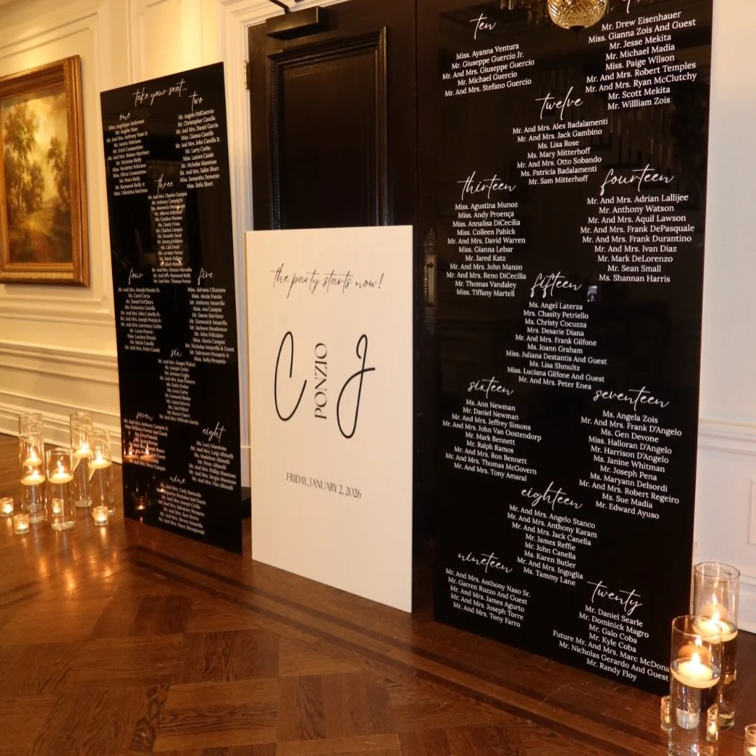 Stepping into the New Year with some acrylic signage! ✨