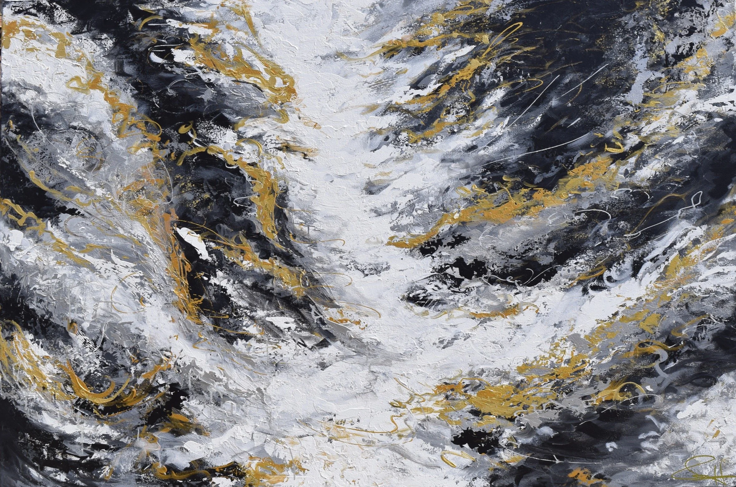 Custom designed to match the colors of the space