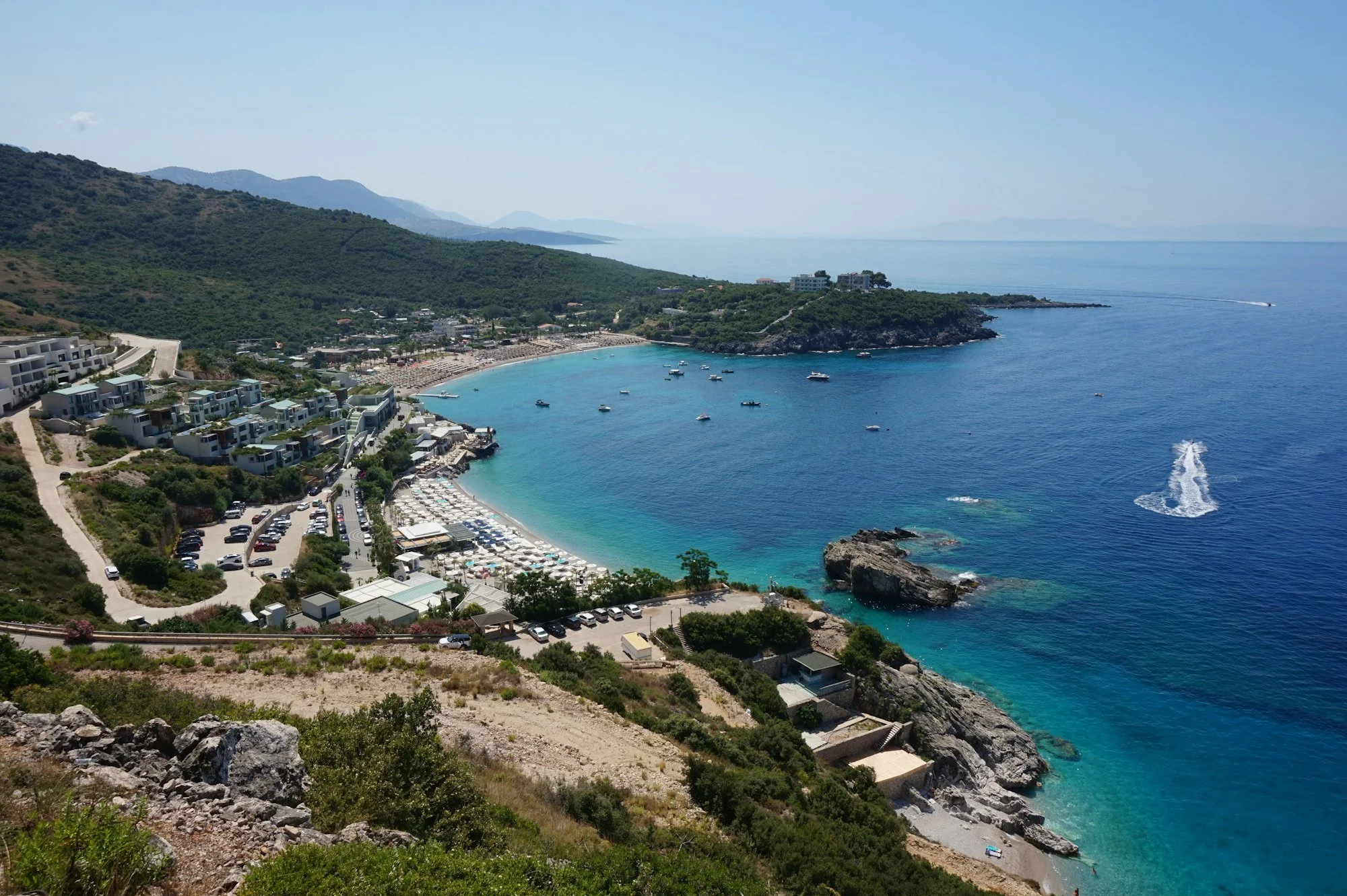 The Albanian Riviera coastline