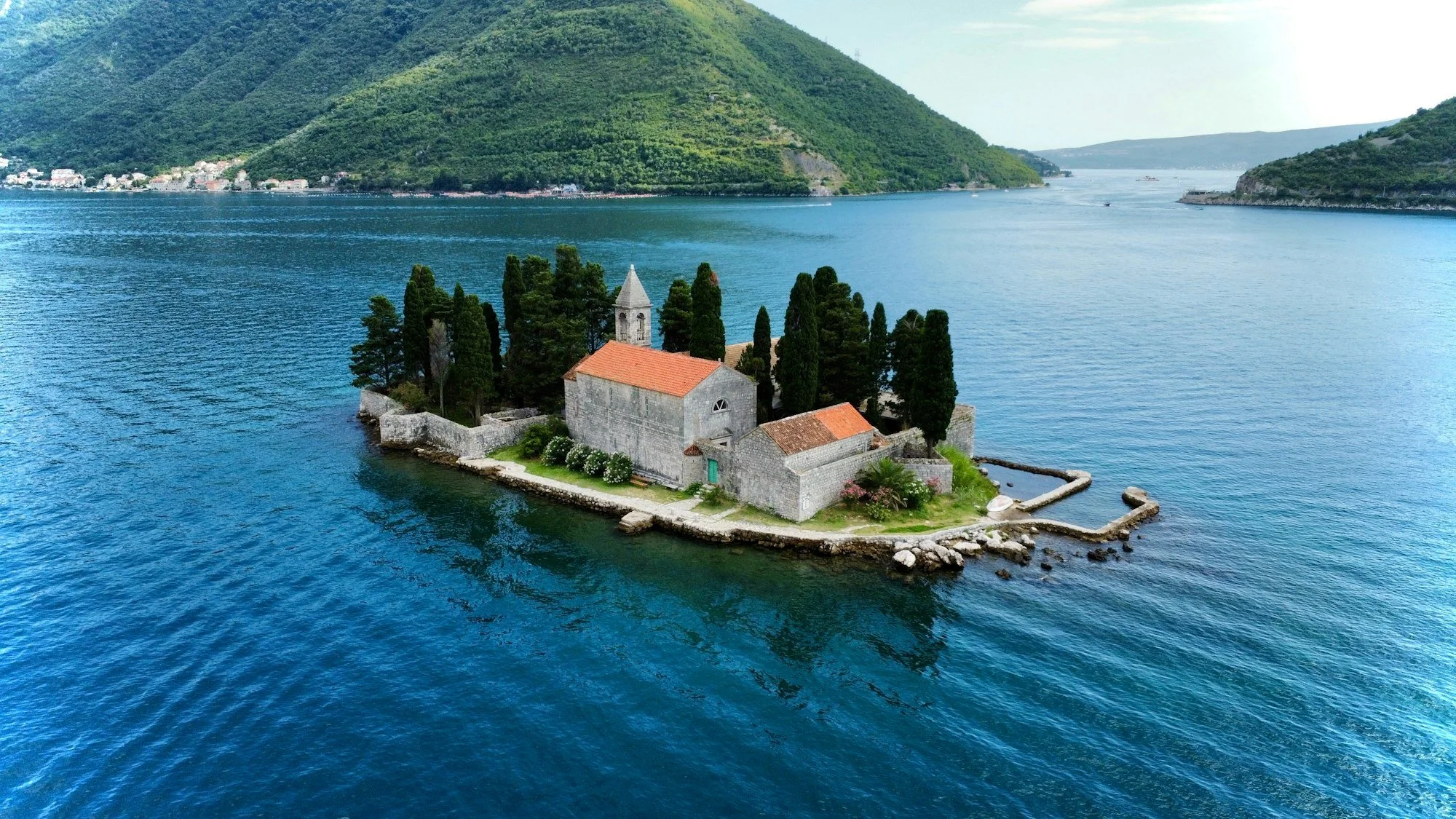 Our Lady of the Rocks island church near Perast, Montenegro