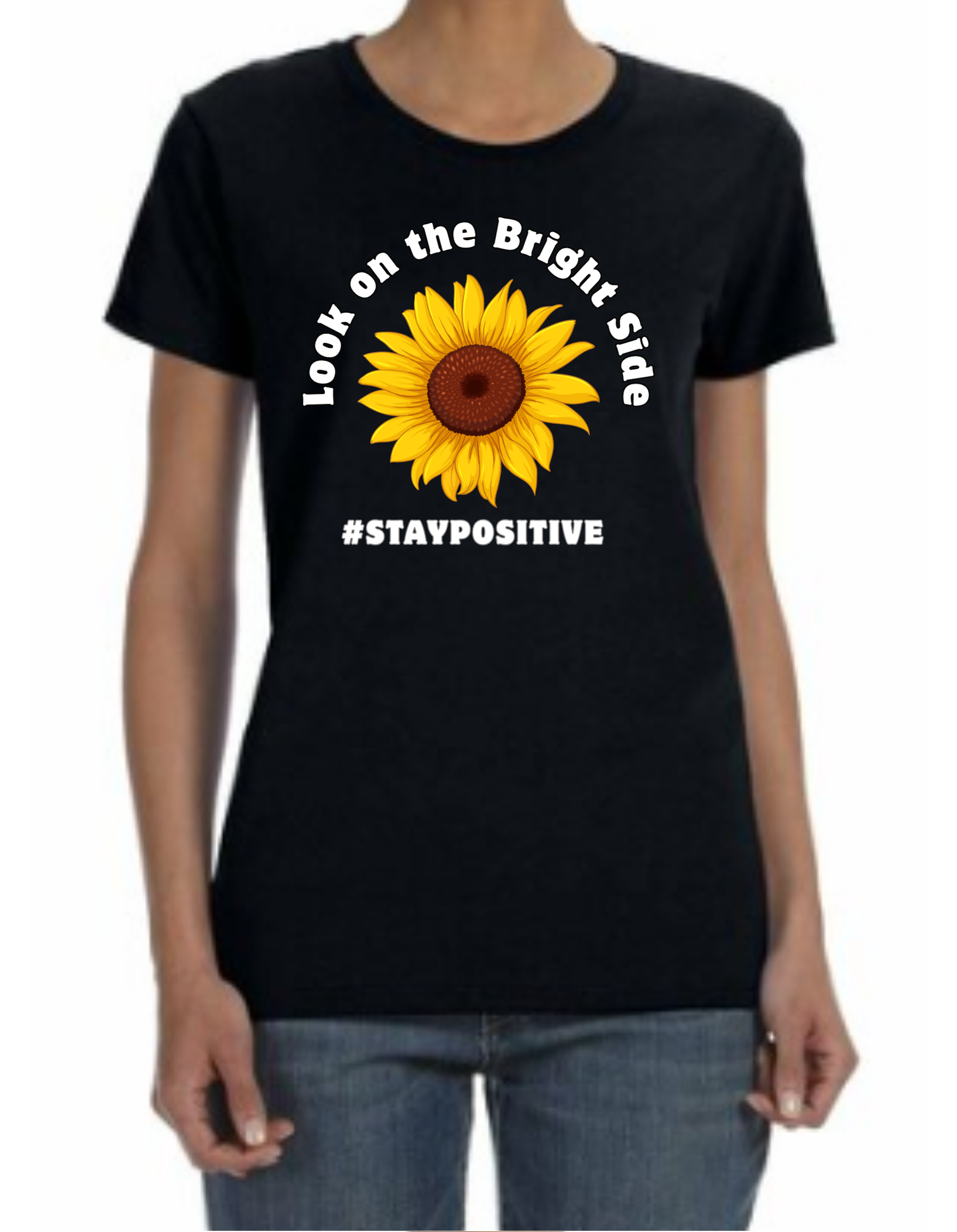 Ladies' Inspirational Sunflower Scoop-Neck T-shirt