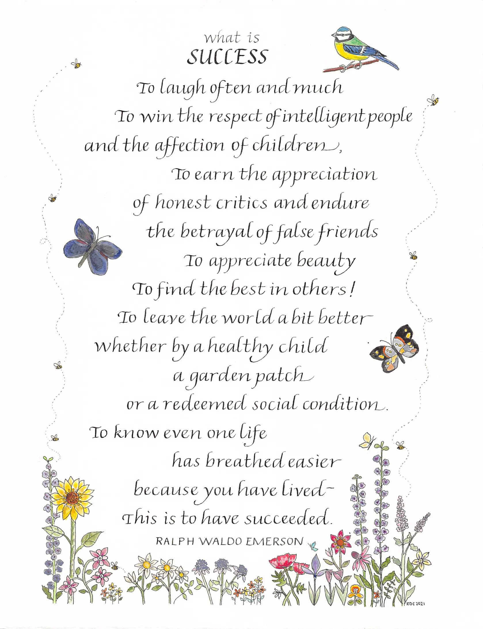 Success Poem with Illustration