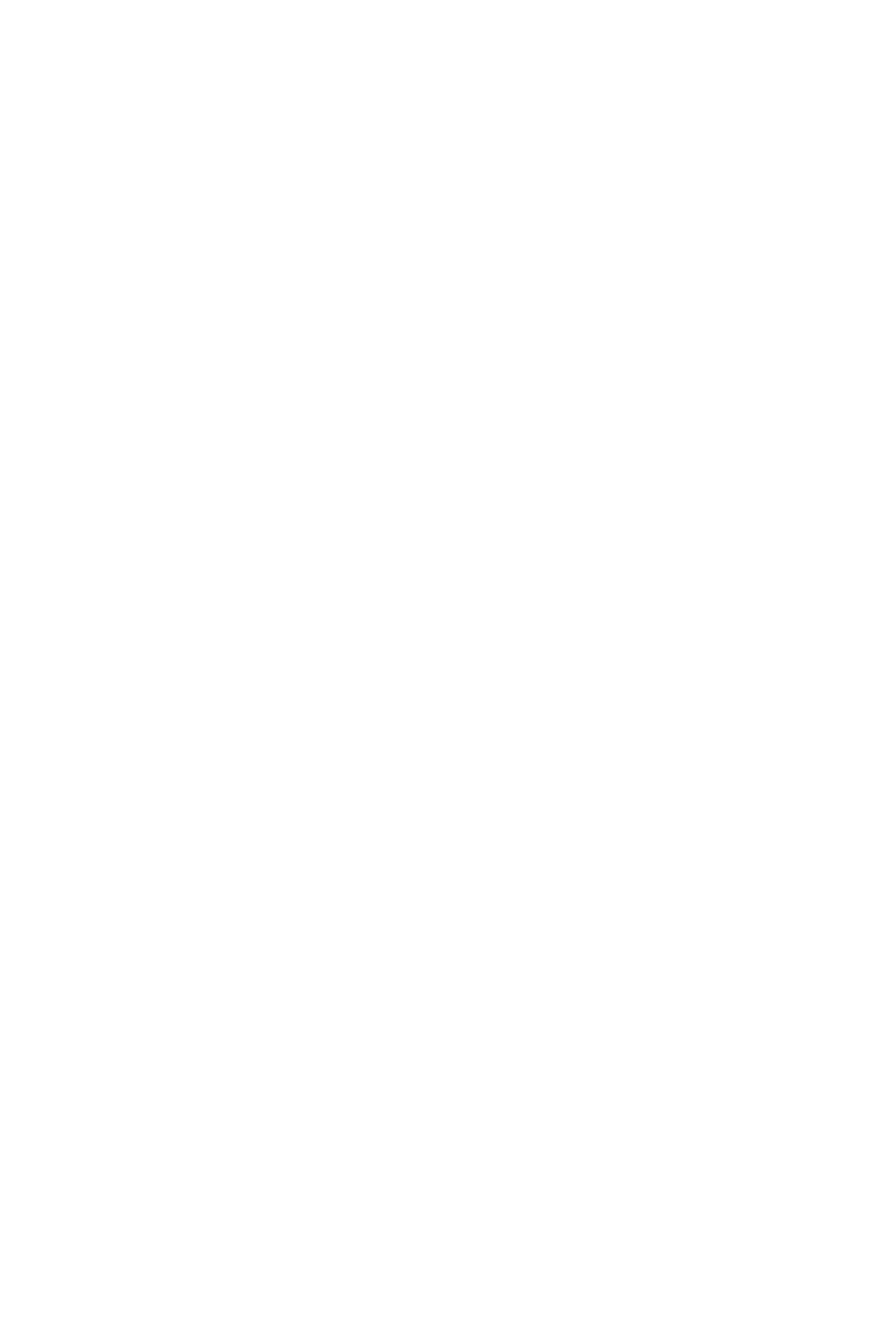 White outline drawing of a leafy branch with small round berries on a black background.