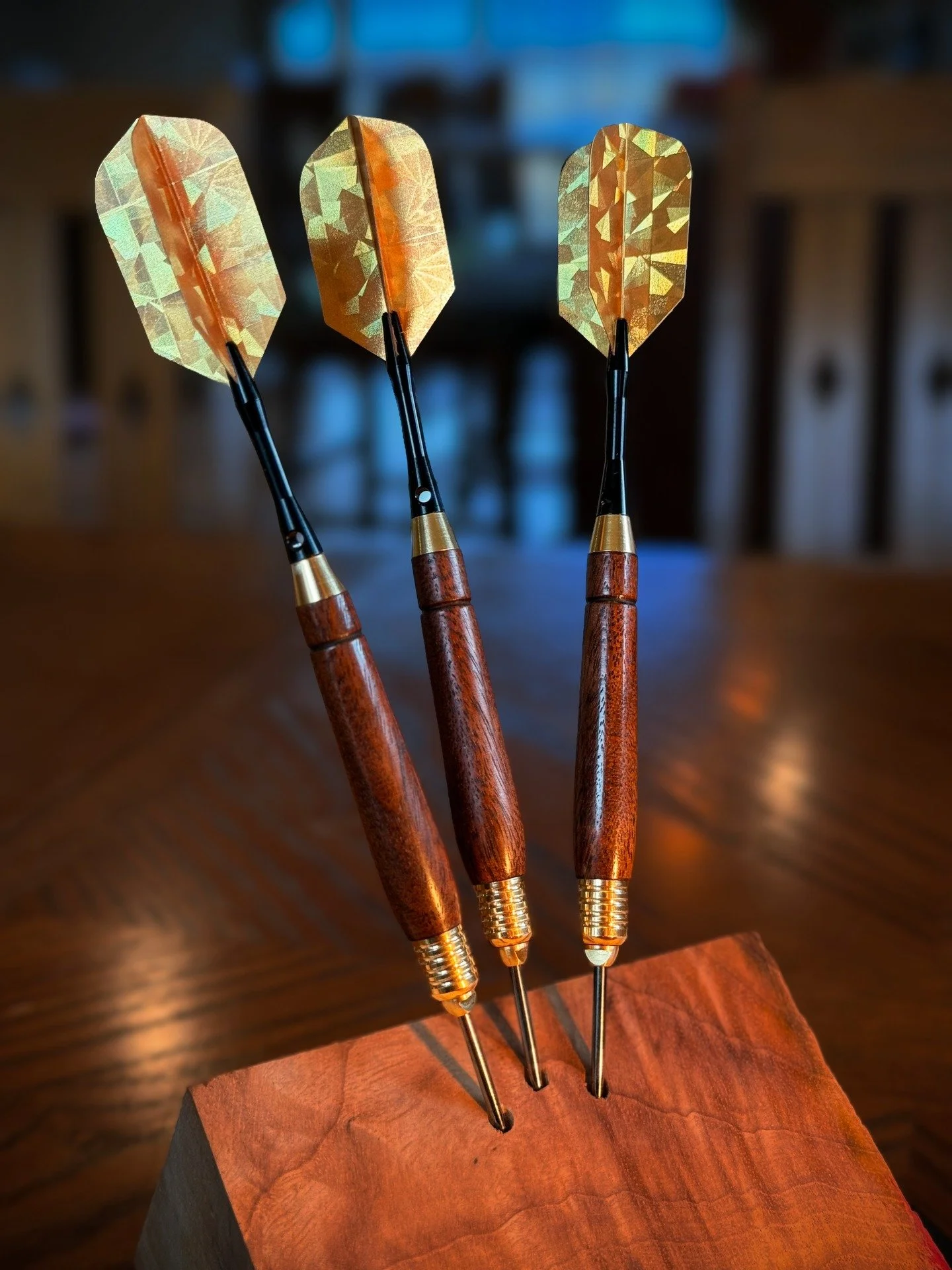Black walnut darts made for @caldoff.

Lots of progress on the finishing process in the last few months.

#handmade #woodturning #darts #michielssignature #craftsmanship