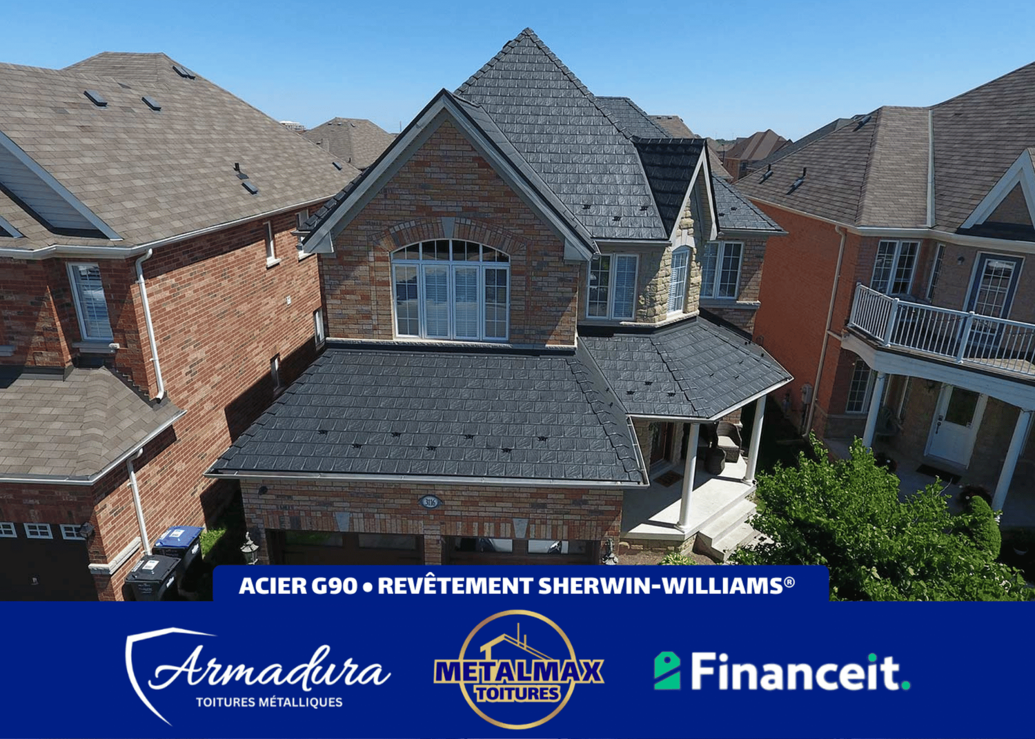 Toiture métallique Armadura™ Beaconsfield — Concessionnaire Privilégié MetalMax