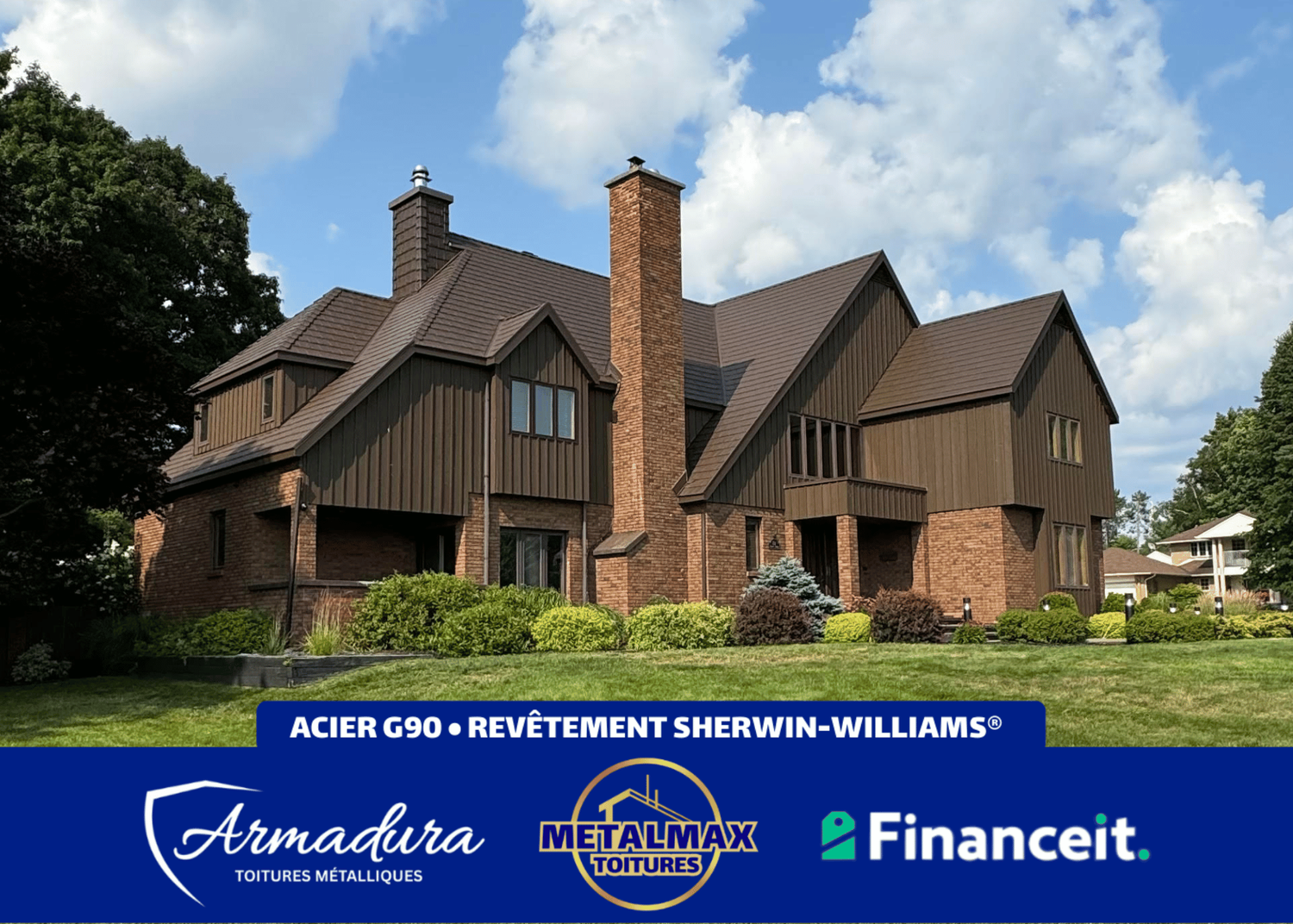 Toiture métallique Armadura™ Beaconsfield — remplacement définitif MetalMax