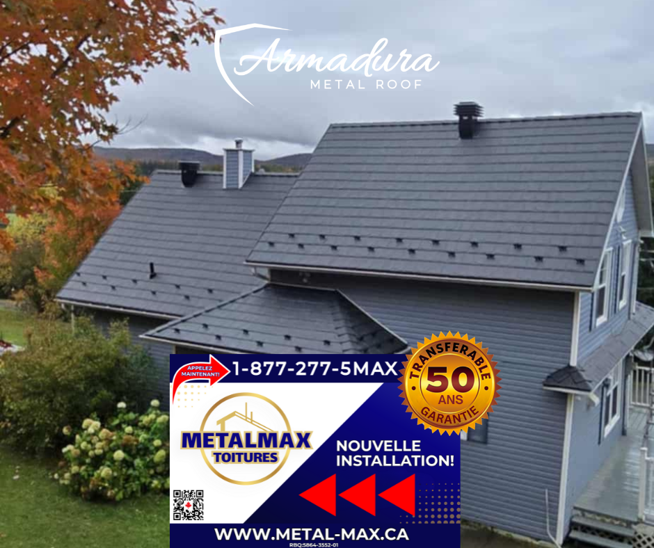 Toiture métallique Armadura™ à l’Île-Perrot : une solution durable face aux conditions riveraines