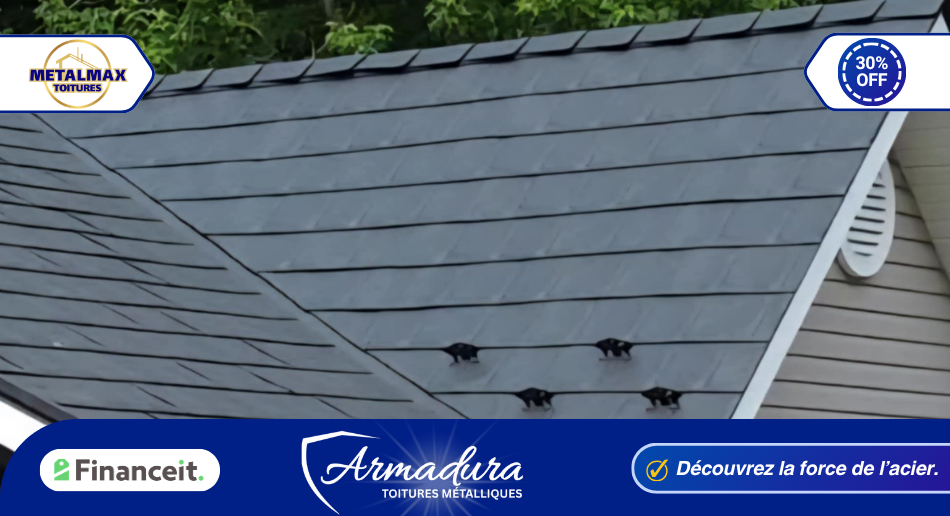 Toit en acier a Longueil