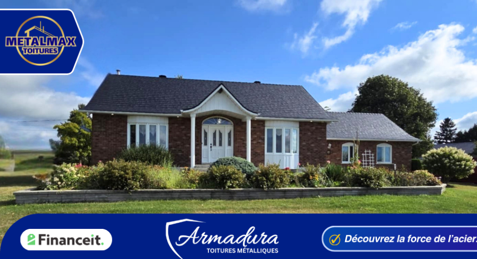 Toiture métallique noire toiture en tole